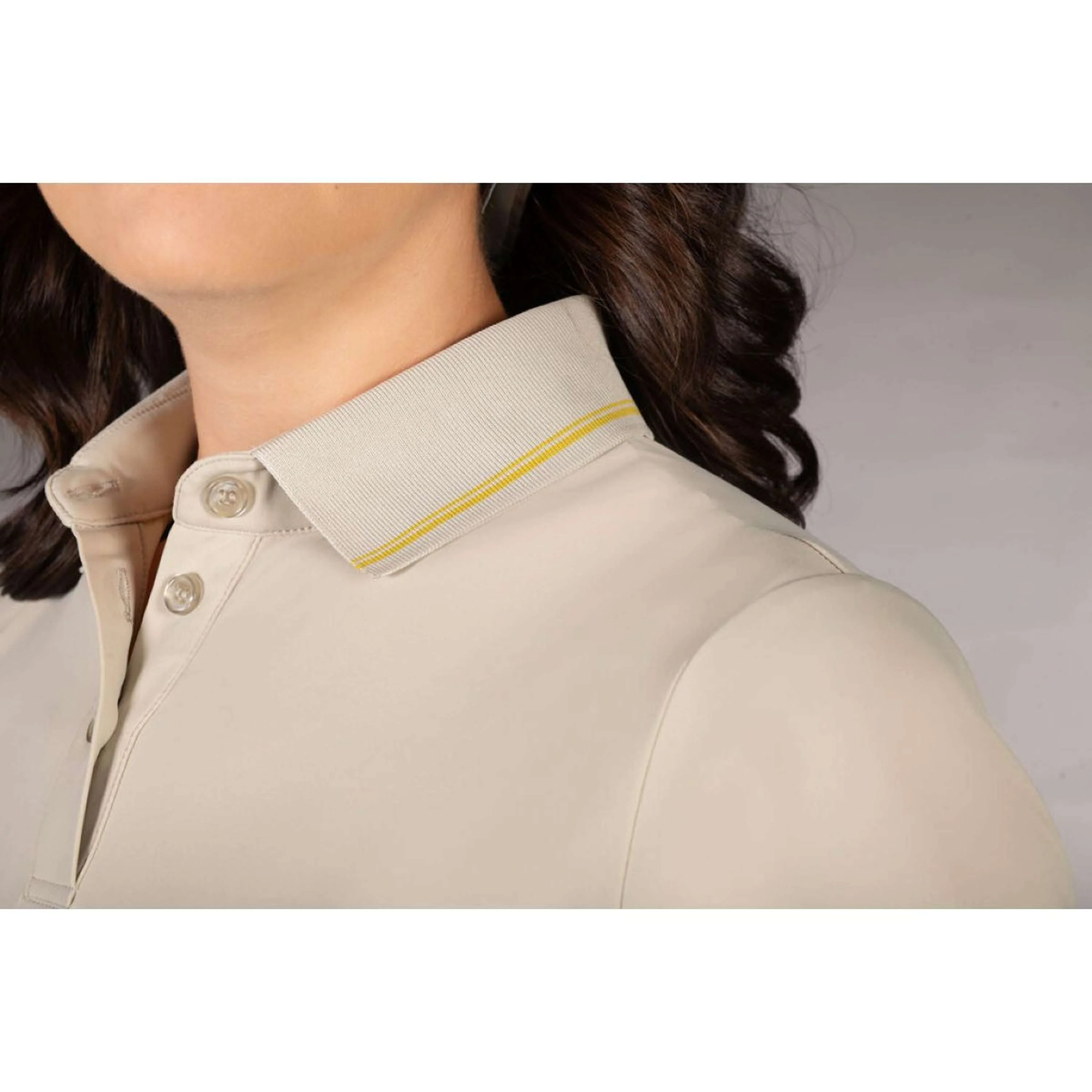 Lauria Garrelli Poloshirt Limone Grau/Beige - Image 6
