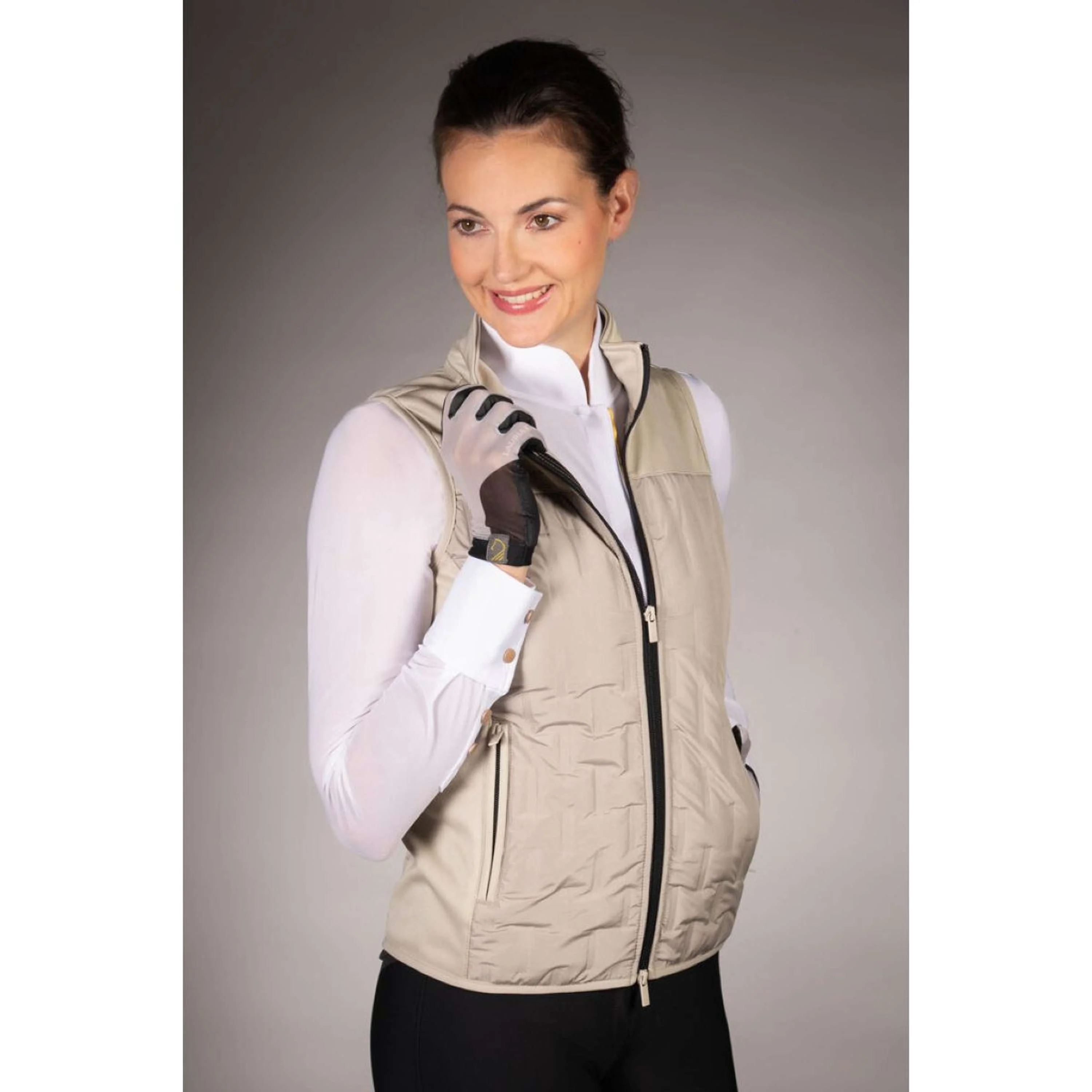 Lauria Garrelli Weste Limone Grau/Beige - Image 2