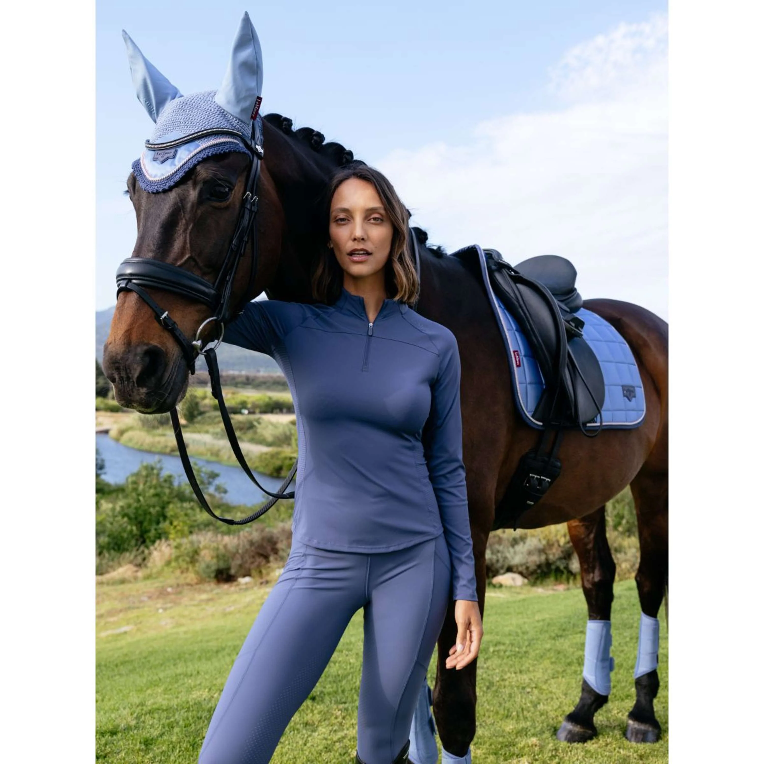 LeMieux Base Layer Airflow Lange Ärmel Shadow - Image 10