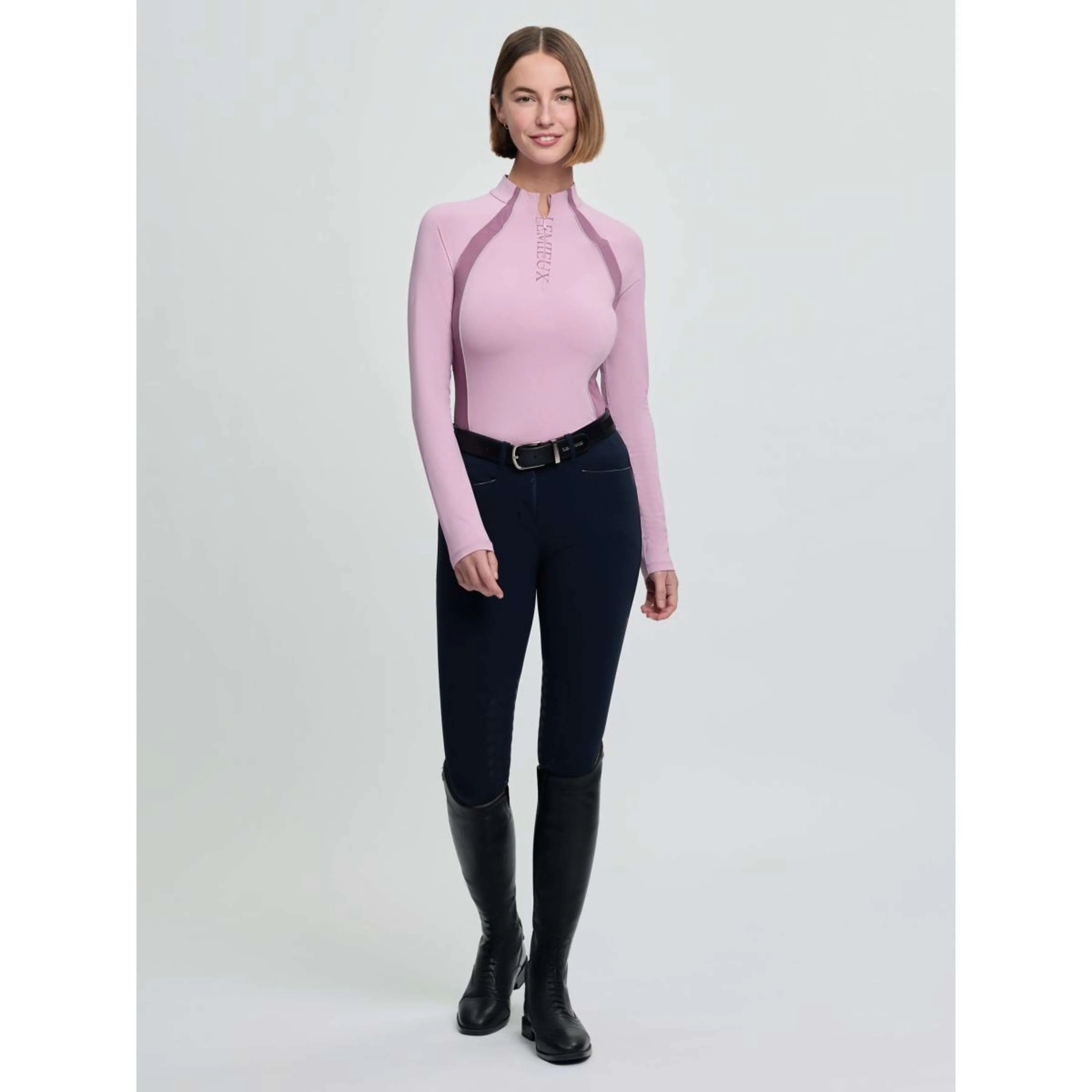 LeMieux Base Layer Philippa Mesh Lange Ärmel Fondant - Image 3