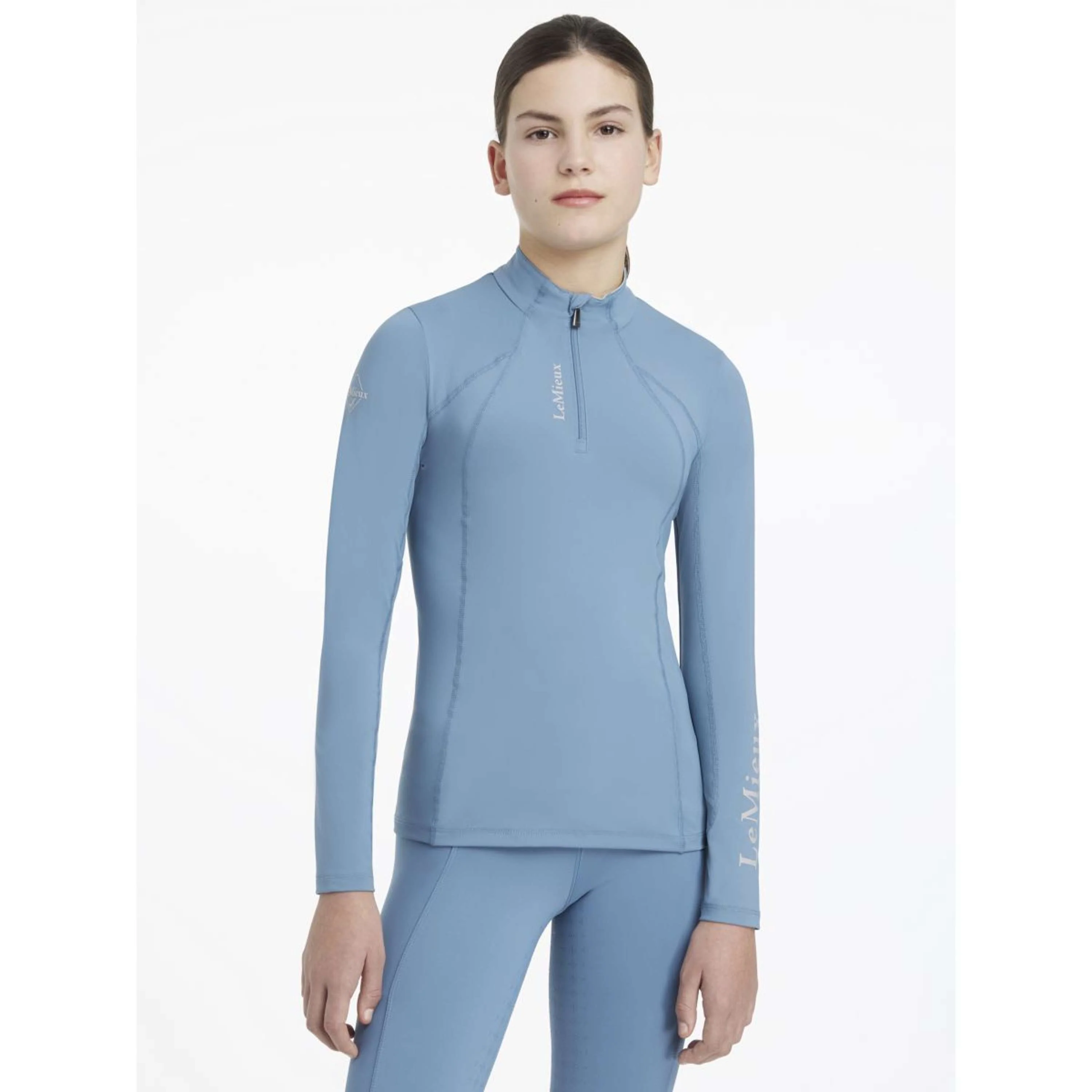 LeMieux Baselayer Young Rider Classique Ice Blue - Image 5