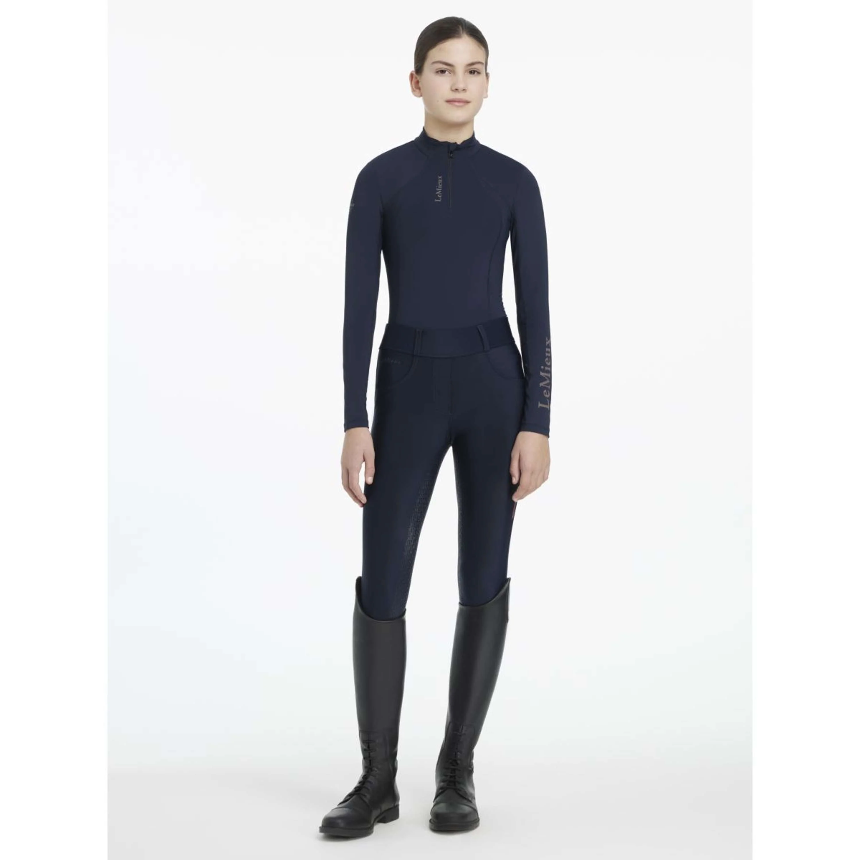 LeMieux Baselayer Young Rider Classique Navy - Image 2