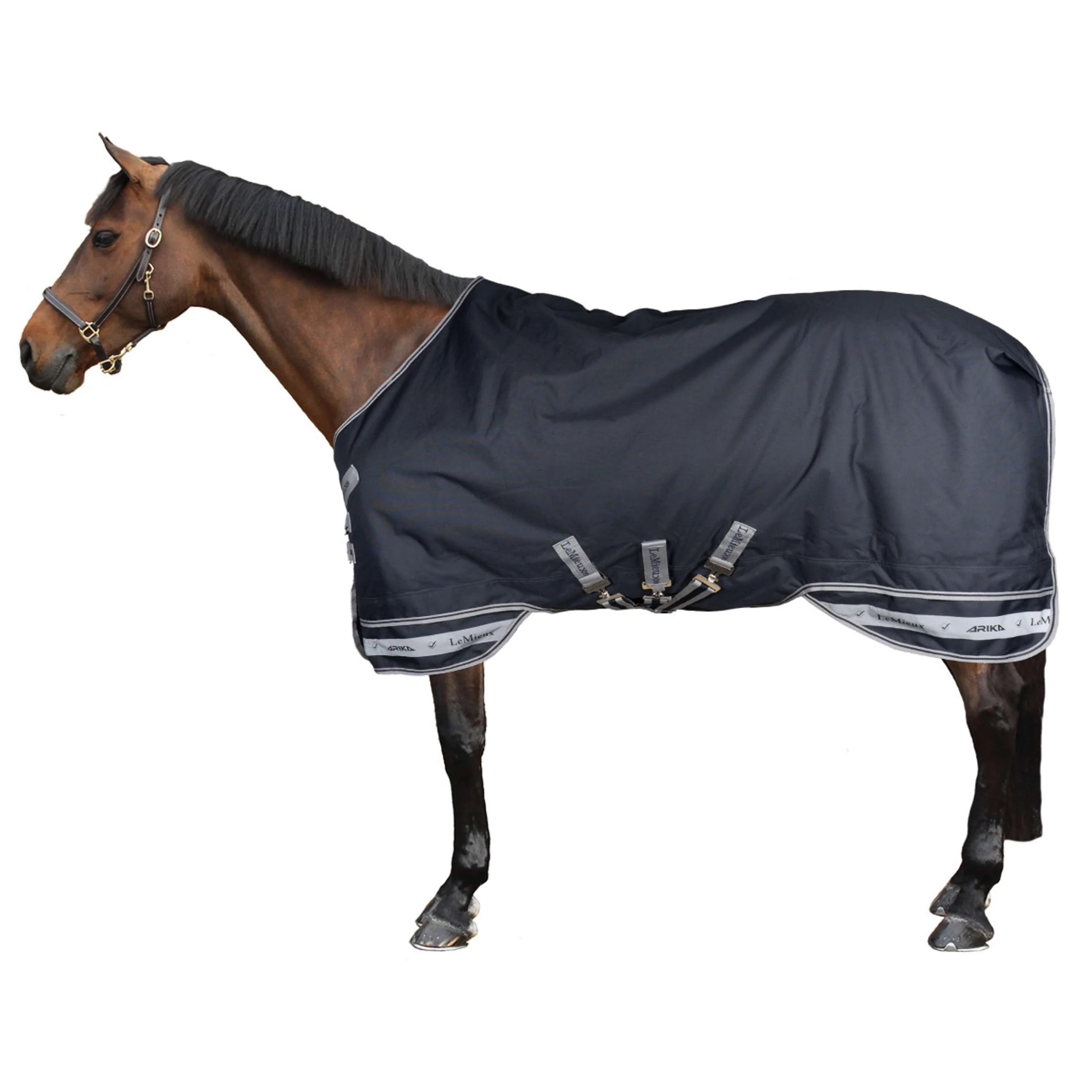 LeMieux Decke Arika Storm-Tek 2 Turnout 100g Navy - Image 3