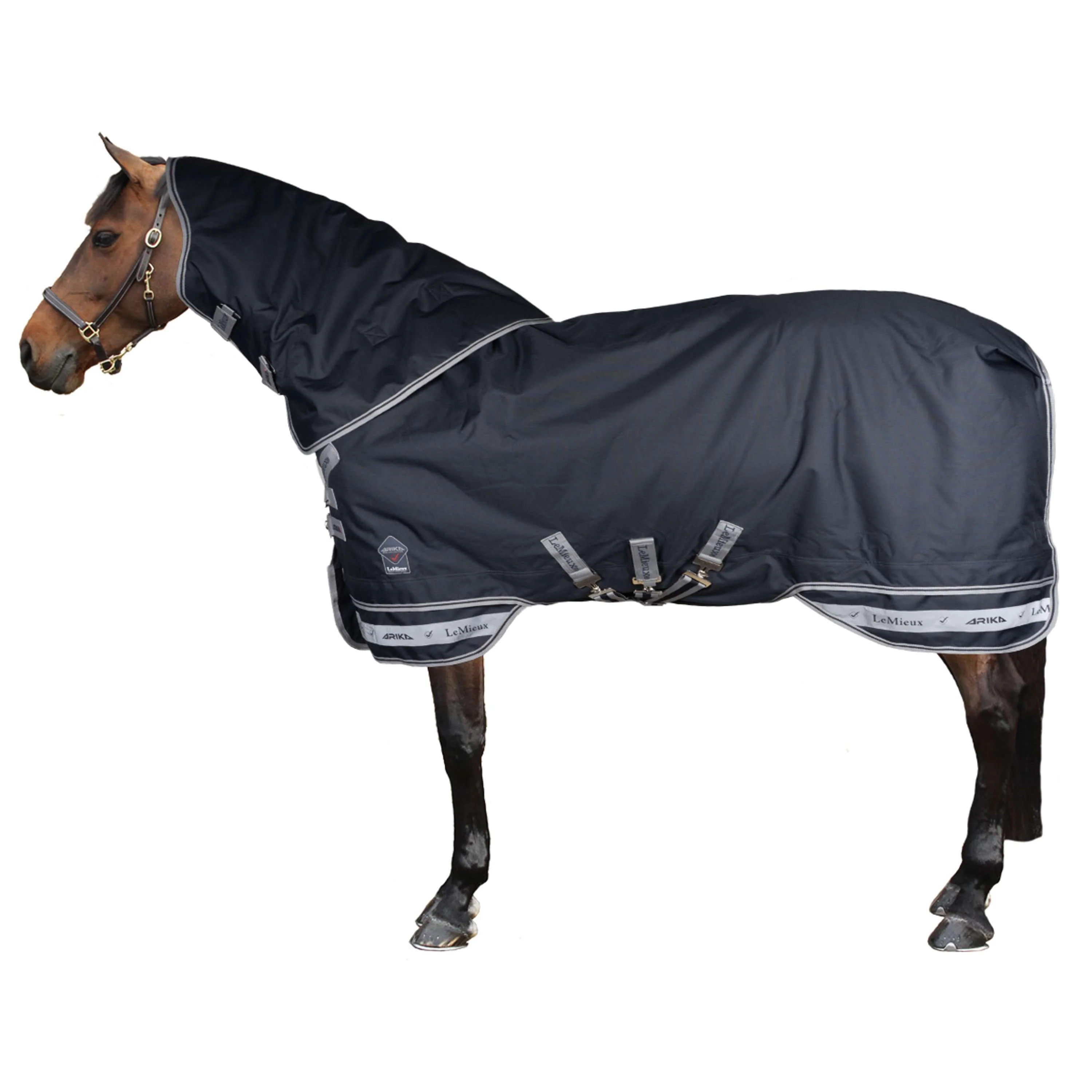 LeMieux Decke Arika Storm-Tek Turnout 100g Navy - Image 2