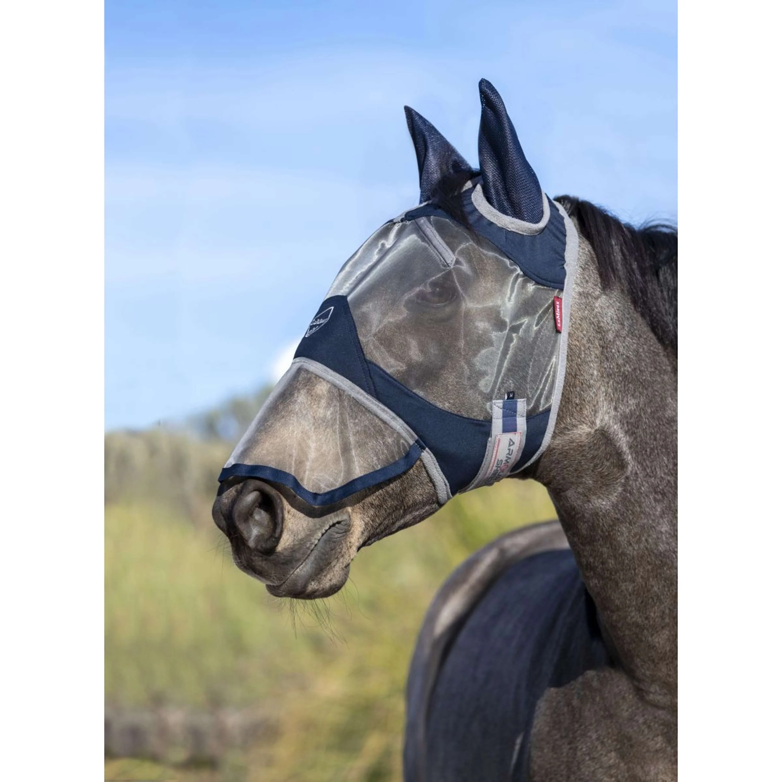 LeMieux Fliegenmaske Amour Shield Pro Ohren & Nase Navy - Image 7