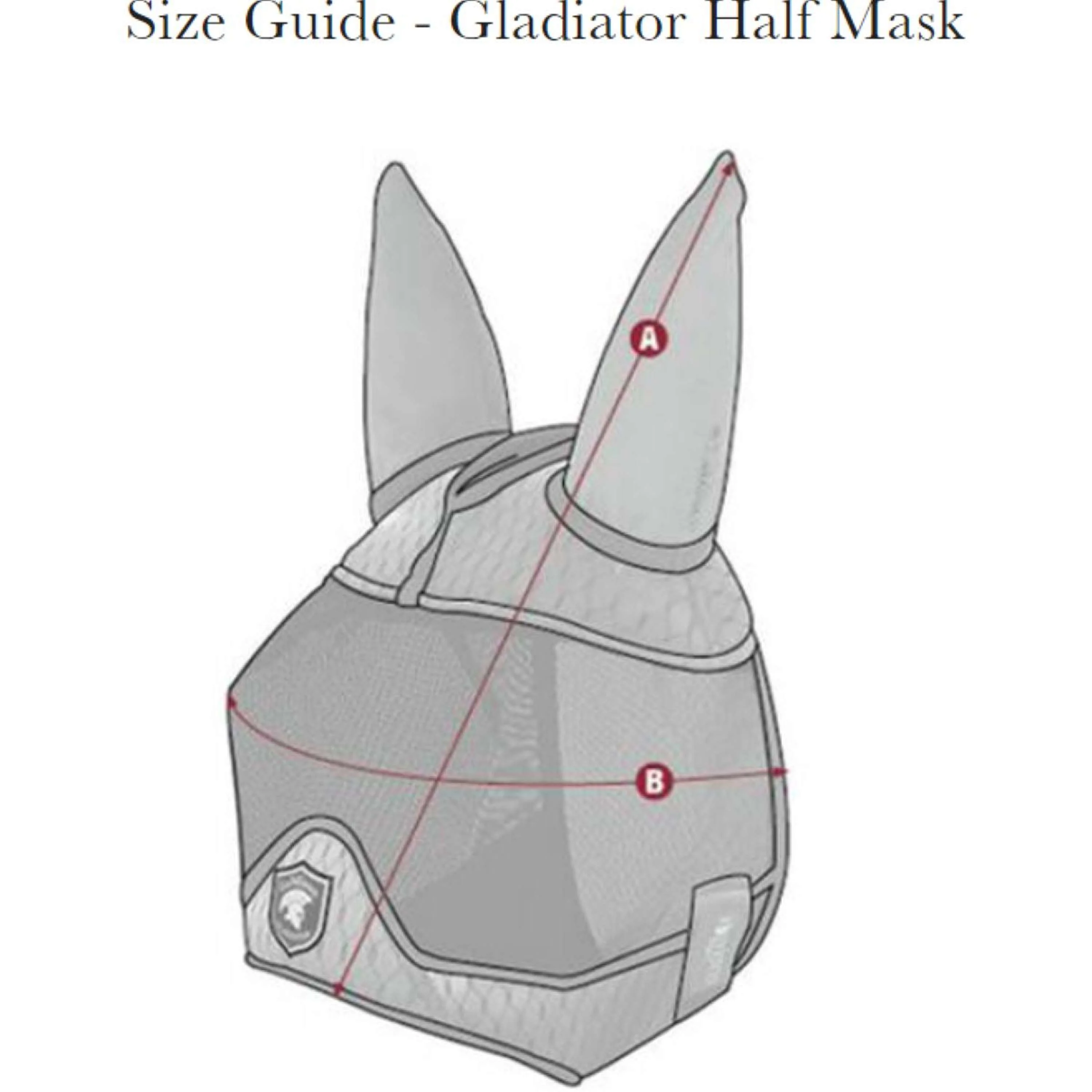LeMieux Fliegenmaske Gladiator Half Grau - Image 5