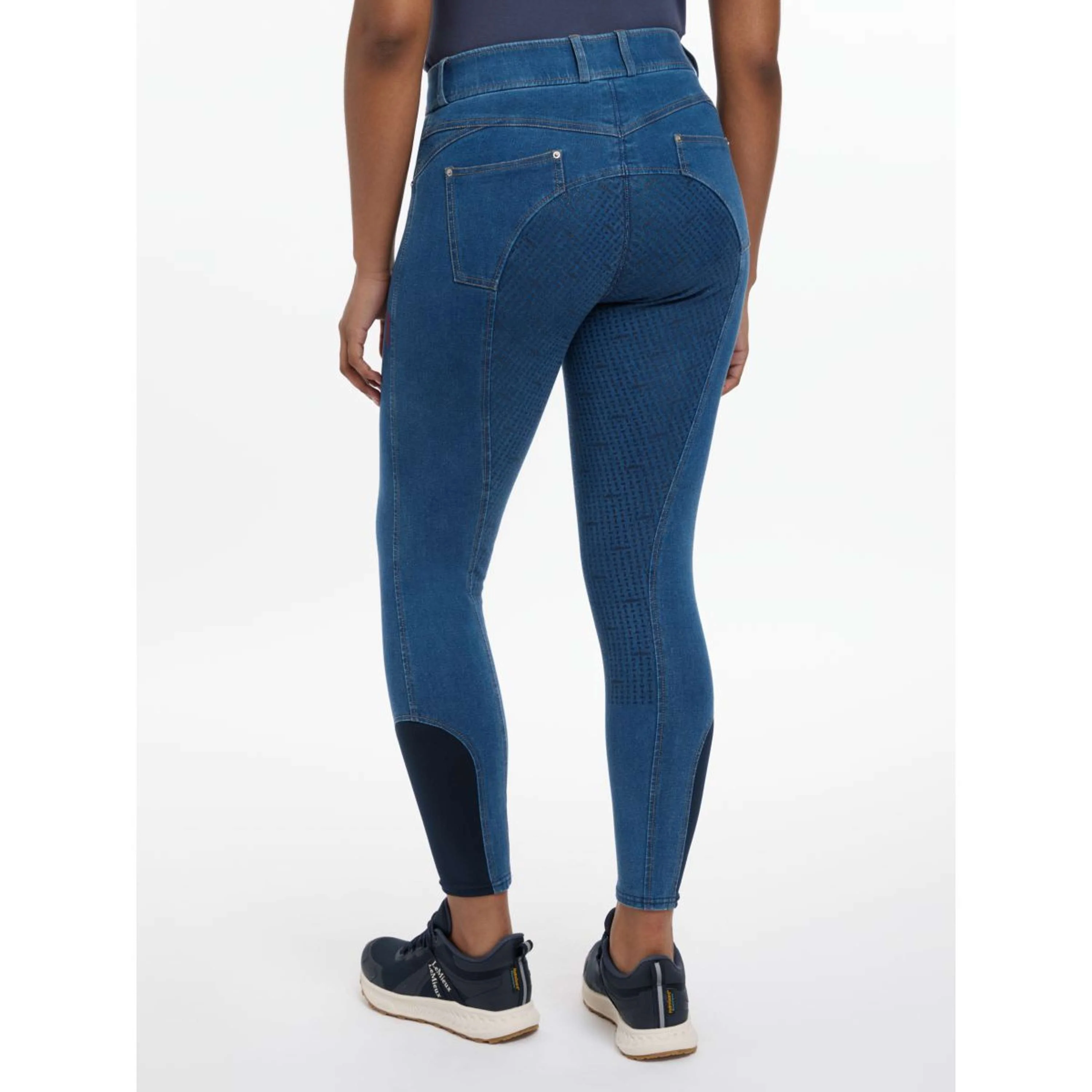 LeMieux Reithose Dolly Denim Full Grip Denim - Image 3