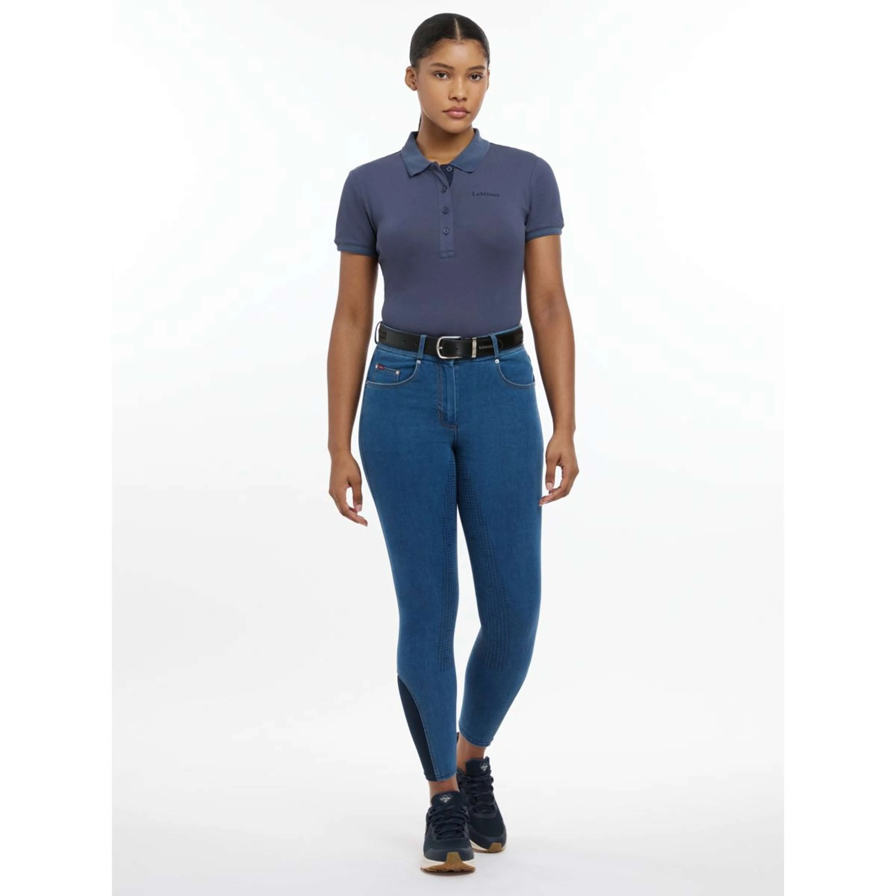 LeMieux Reithose Dolly Denim Full Grip Denim - Image 4