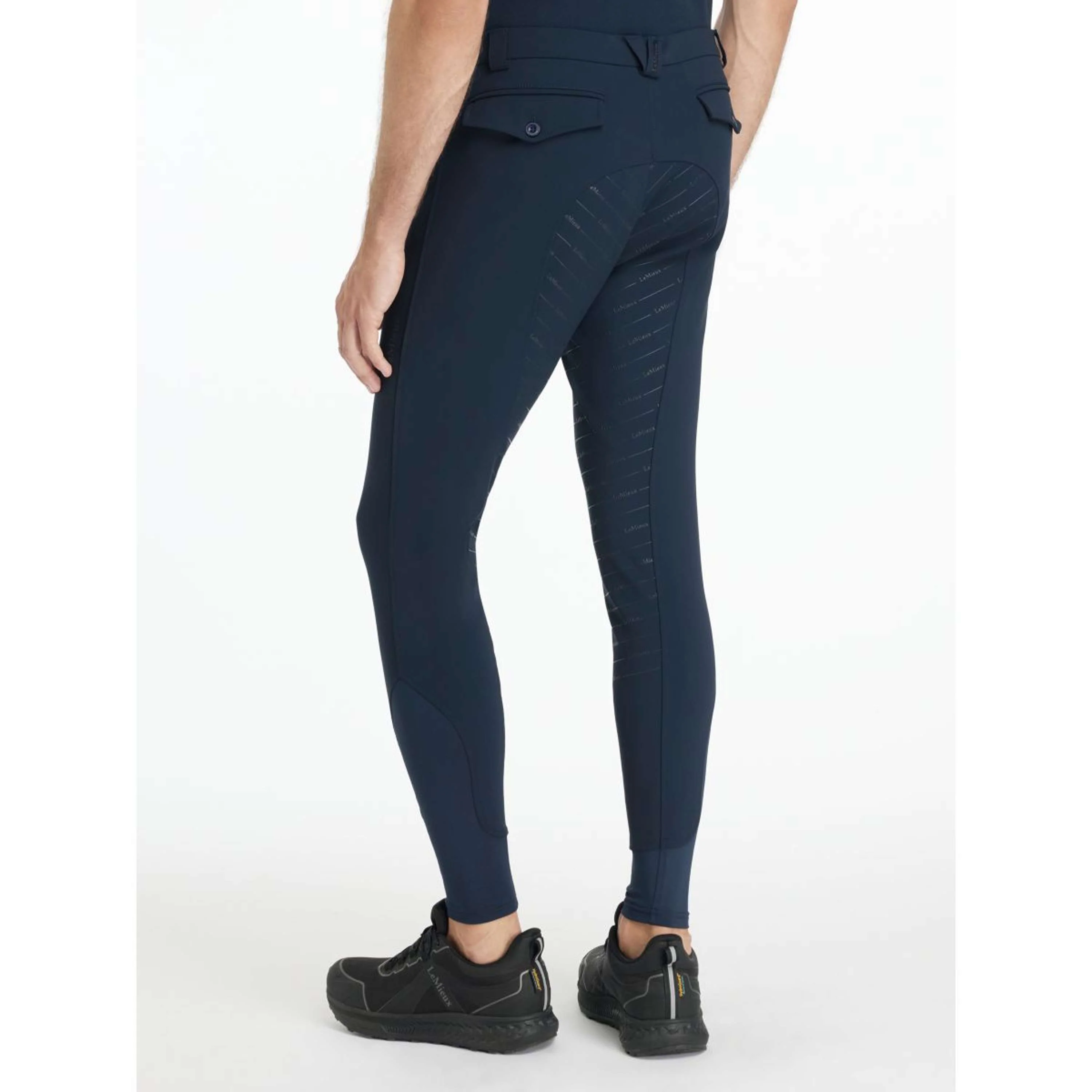 LeMieux Reithose Sports Full Grip Herren Navy - Image 2