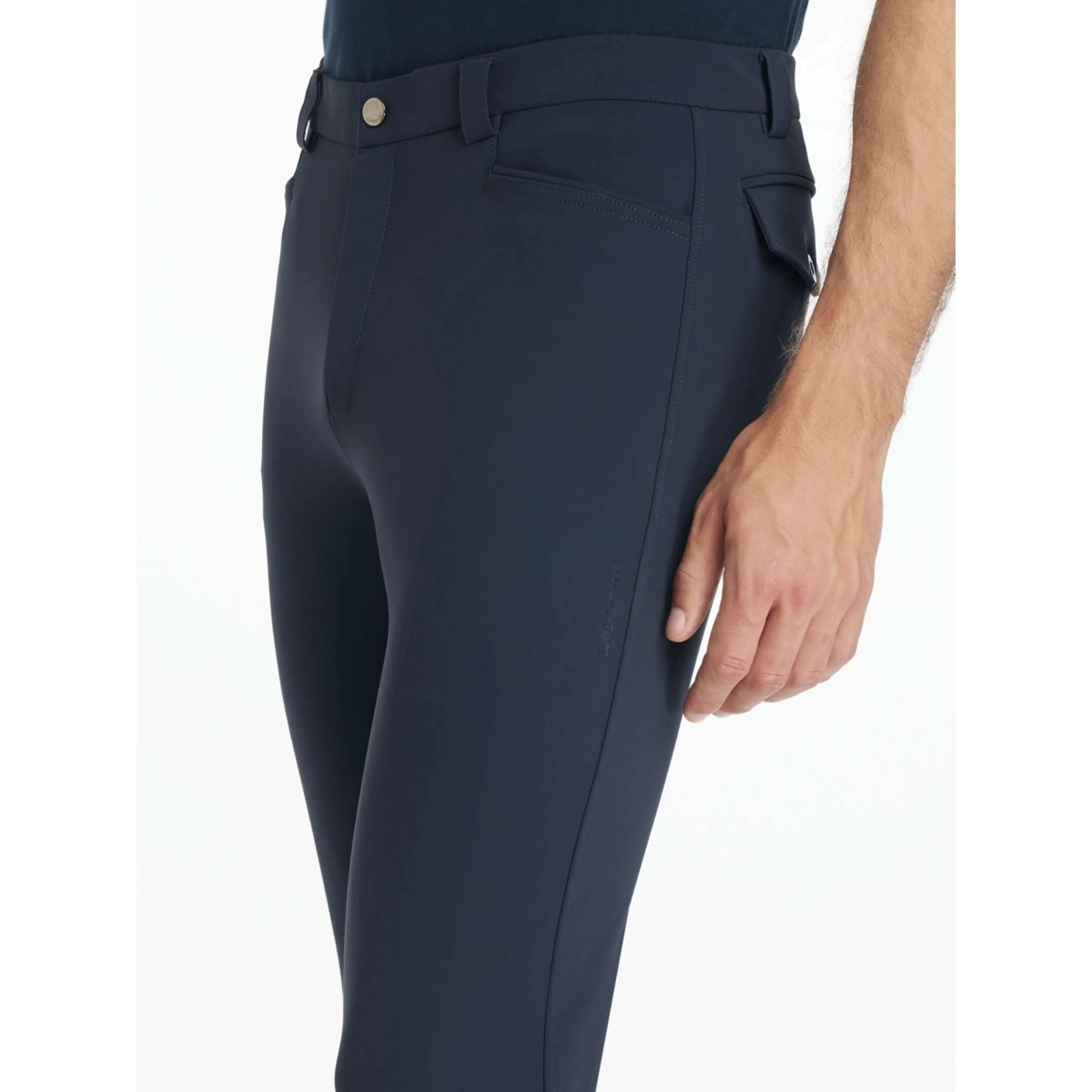 LeMieux Reithose Sports Knee Grip Herren Navy - Image 2