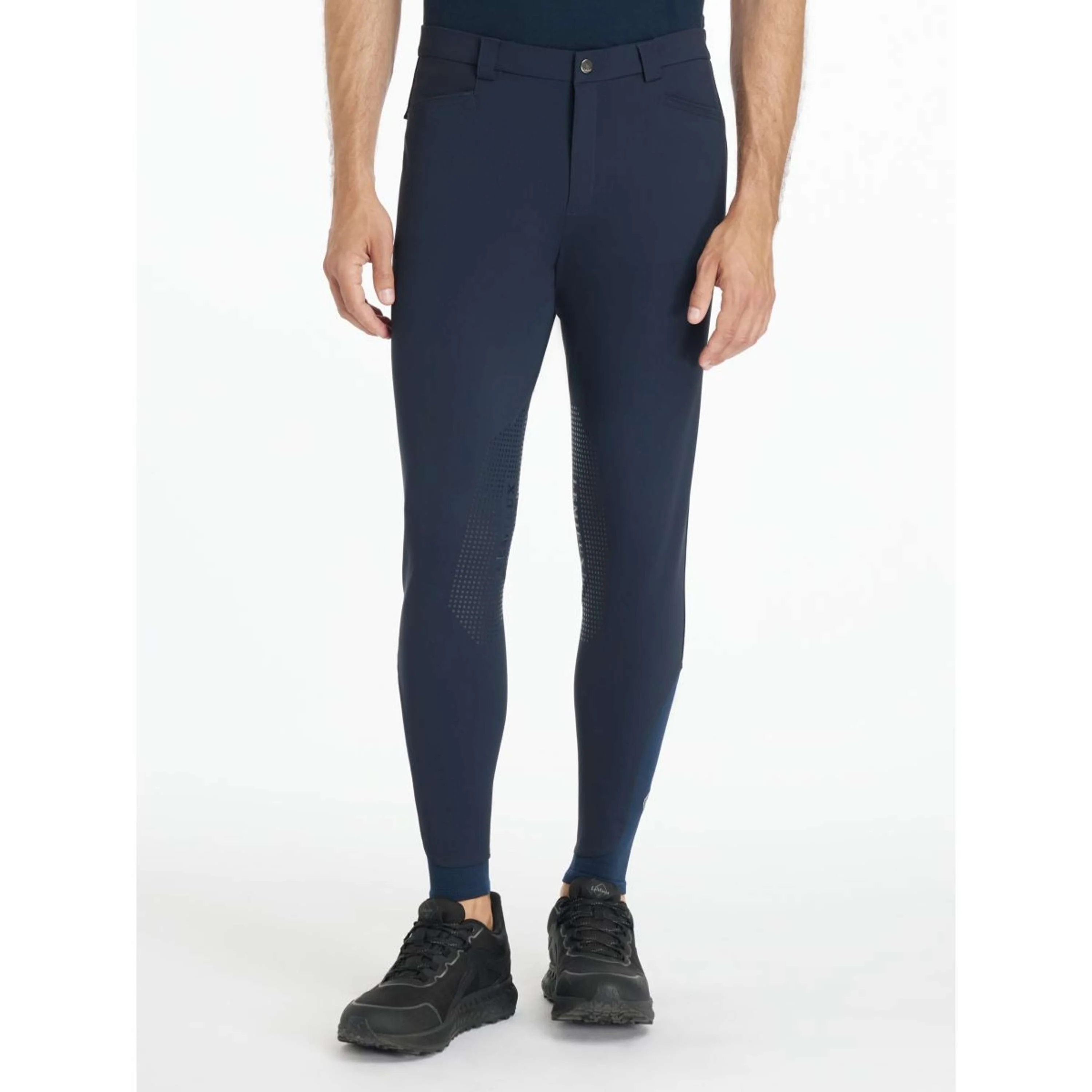 LeMieux Reithose Sports Knee Grip Herren Navy - Image 3