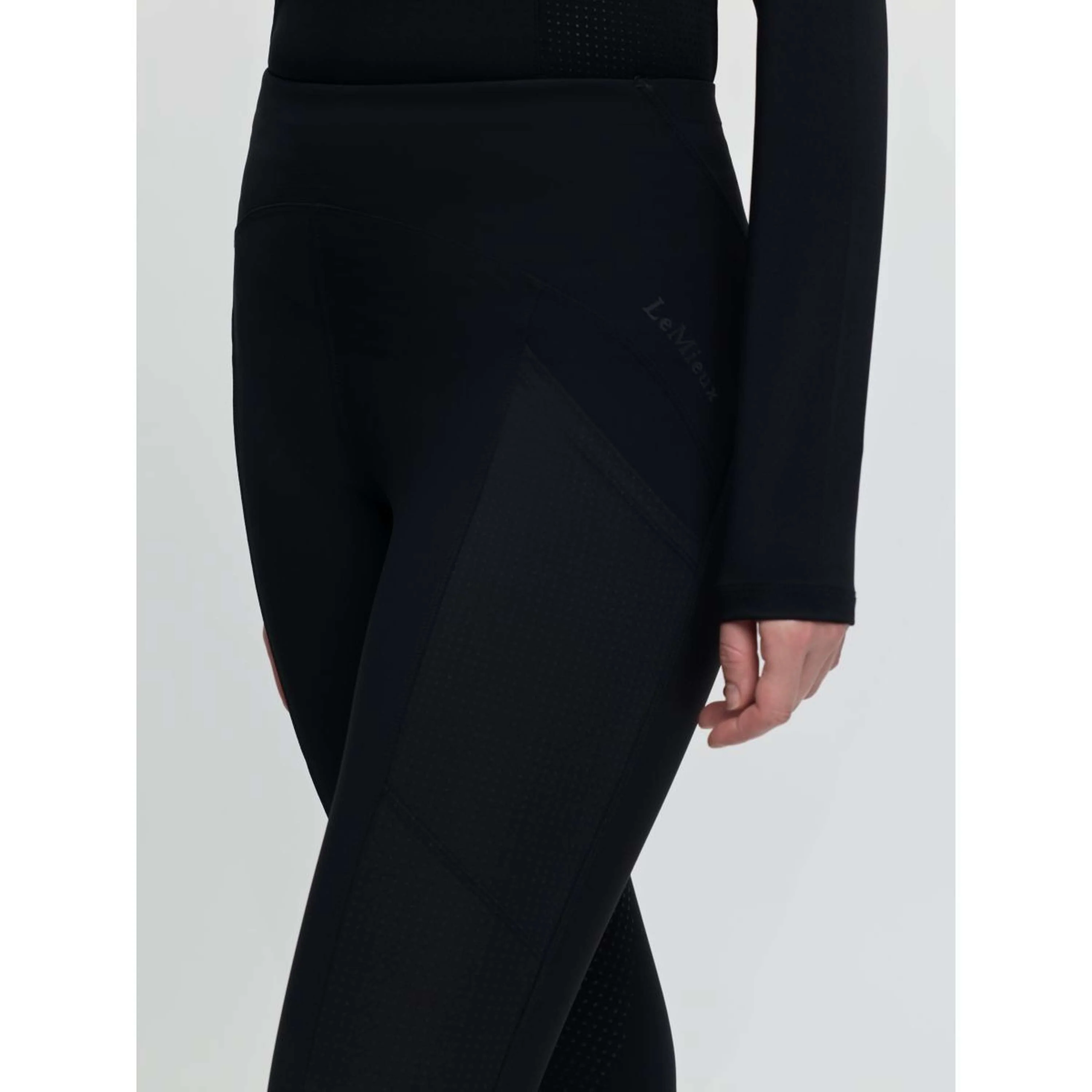 LeMieux Reitleggings Airflow Full Grip Schwarz - Image 5
