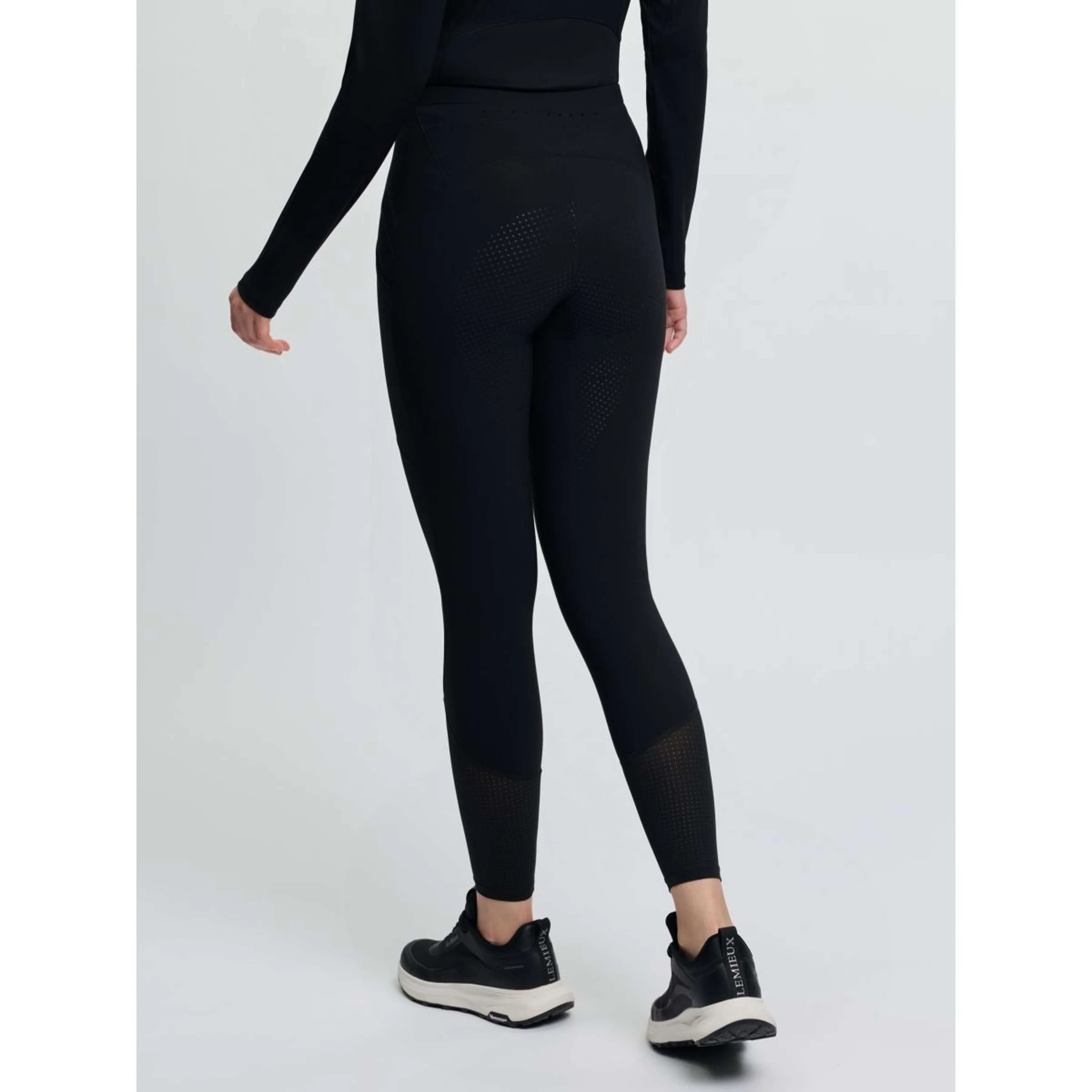 LeMieux Reitleggings Airflow Full Grip Schwarz - Image 7