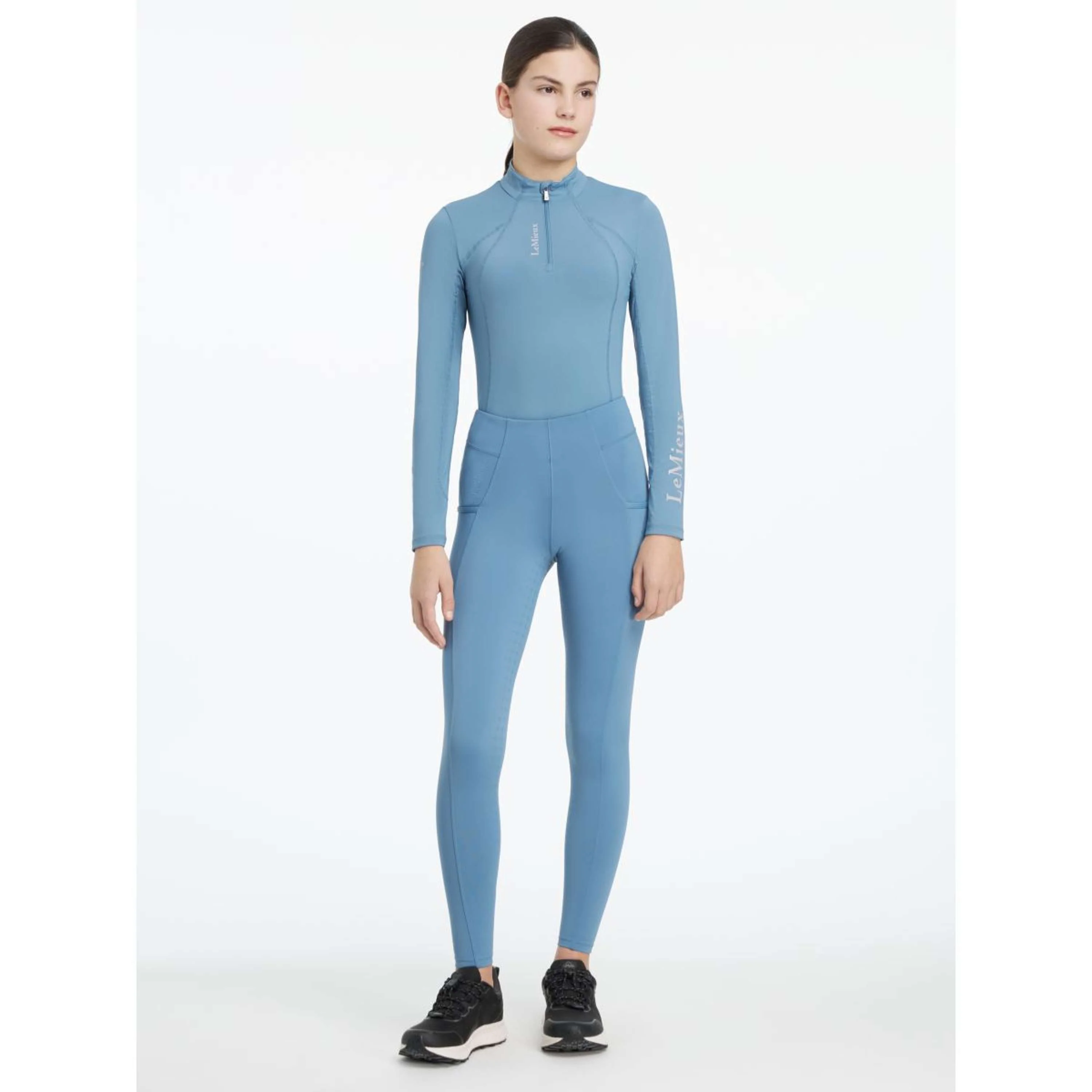 LeMieux Reitleggings Young Rider Orla Ice Blue - Image 3