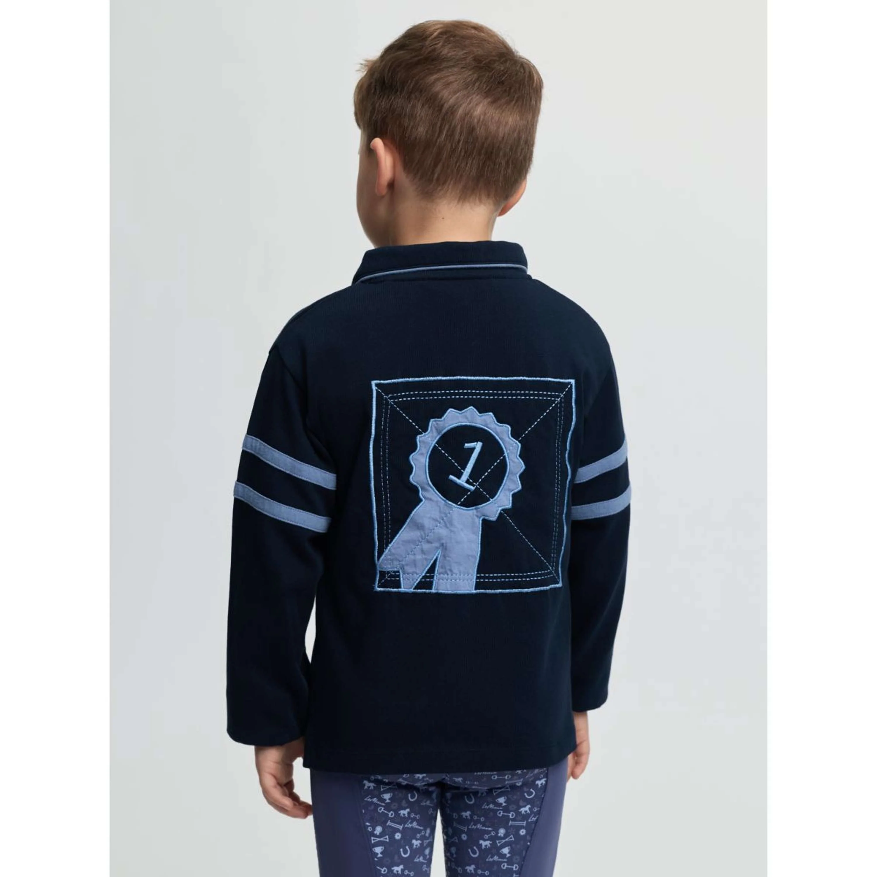 LeMieux Rugbyshirt Mini Robbie Navy - Image 4