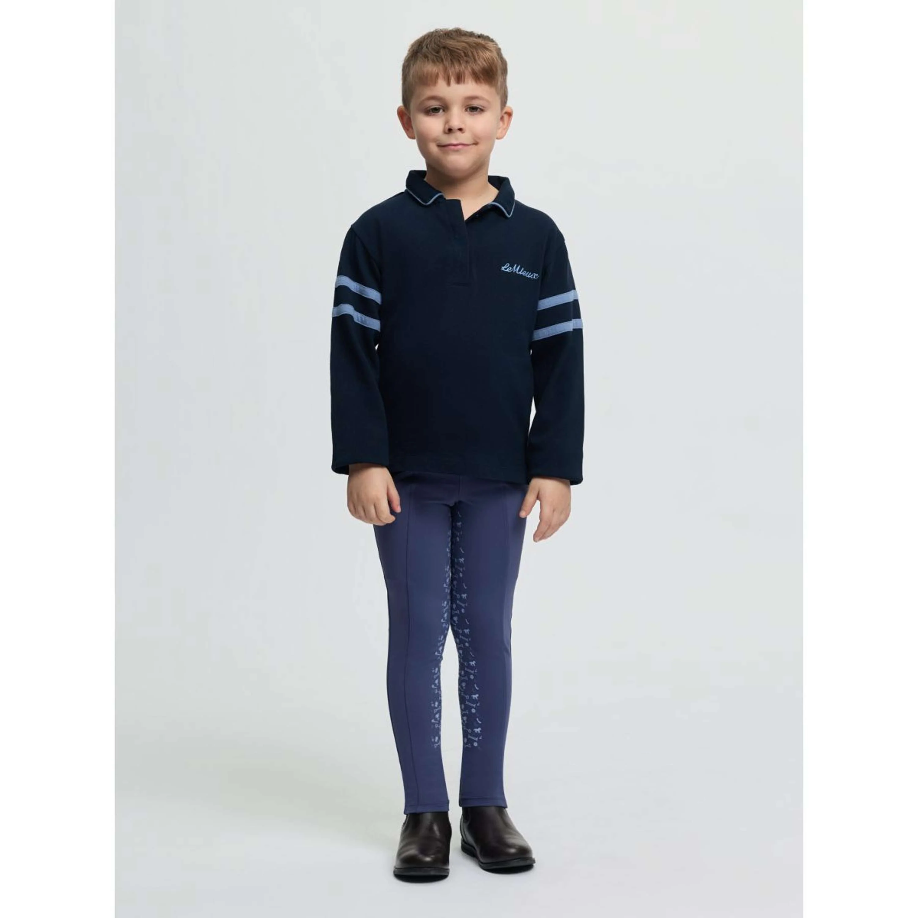 LeMieux Rugbyshirt Mini Robbie Navy - Image 7