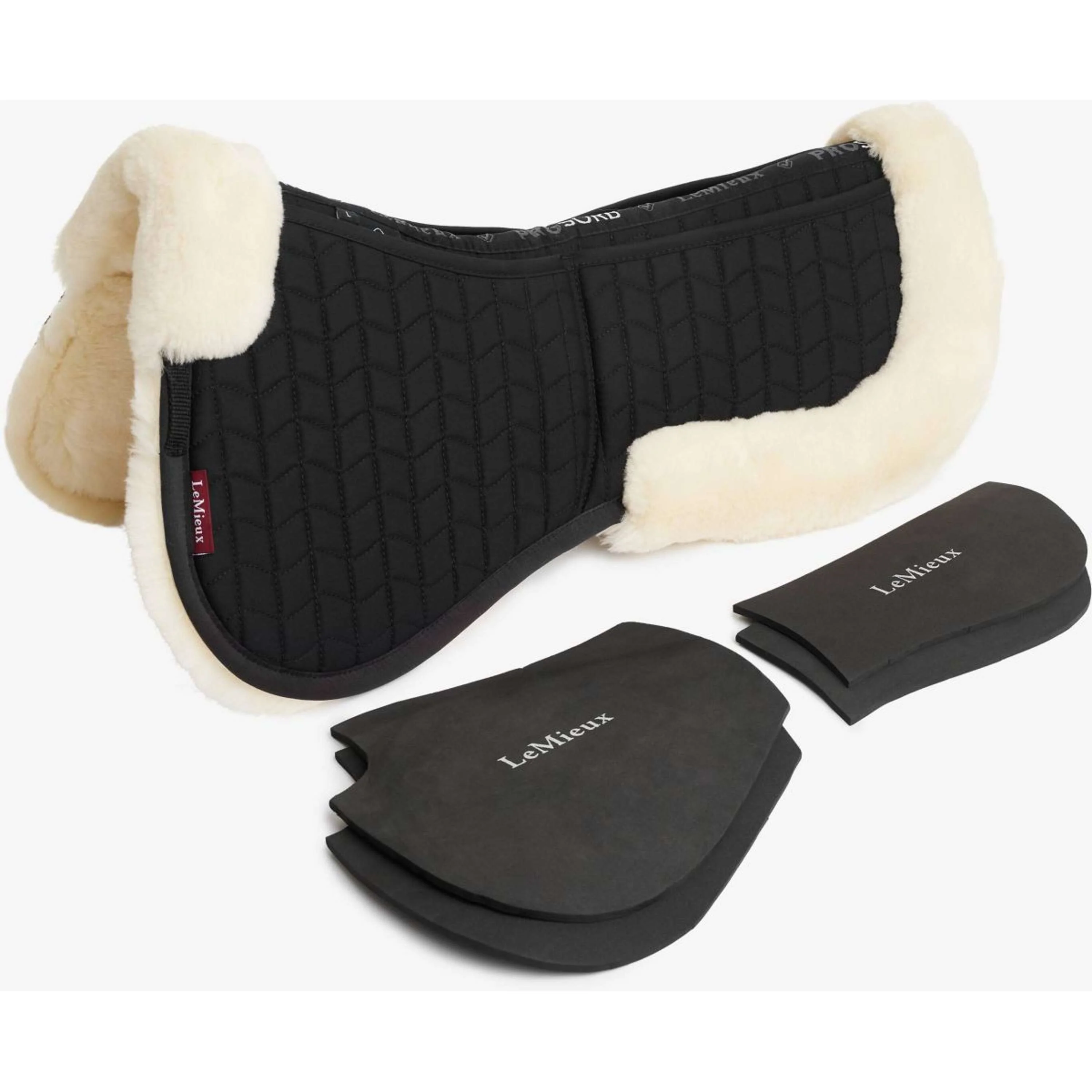 LeMieux Sattelunterleger ProLambs Pro-Sorb Schwarz/Naturell - Image 2