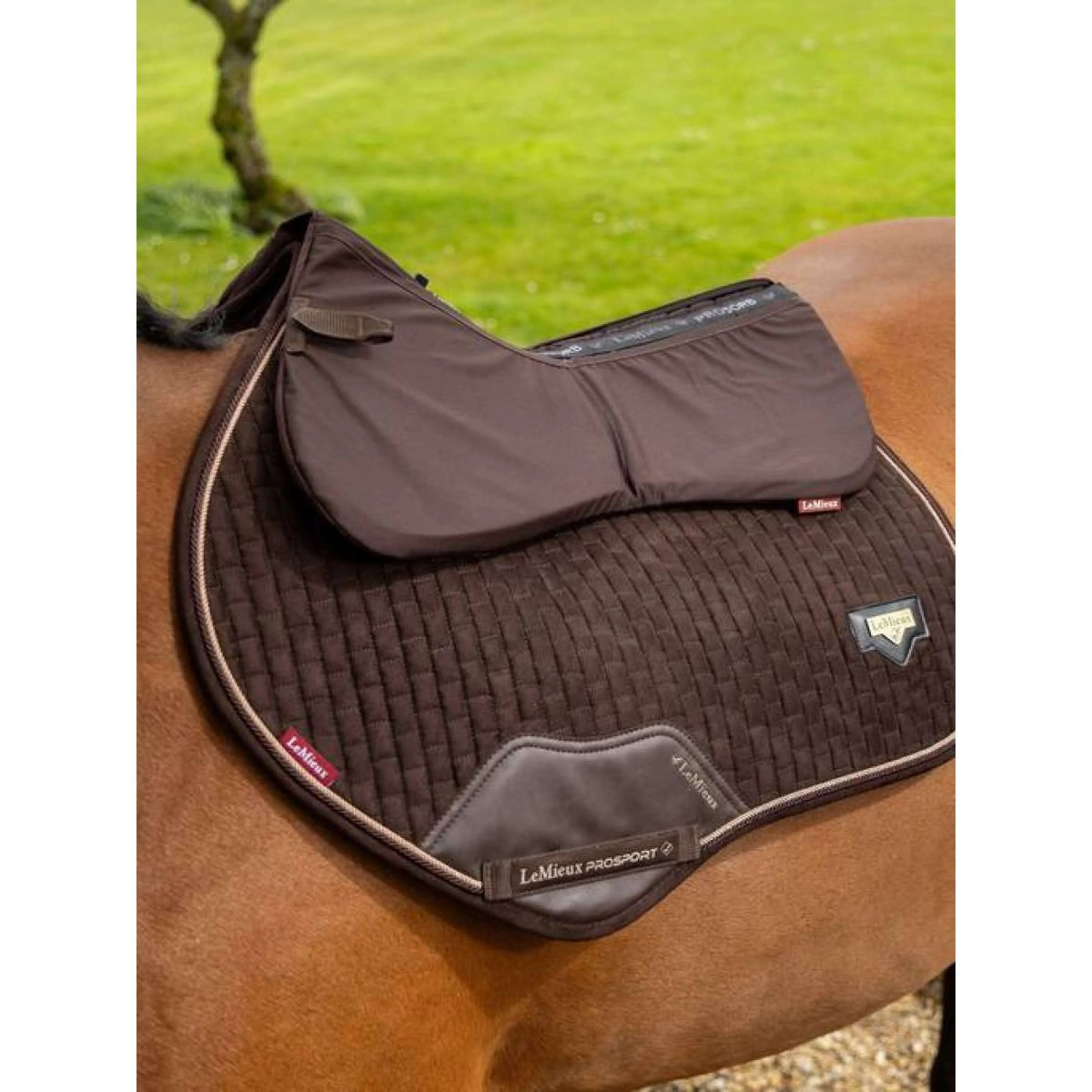 LeMieux Sattelunterleger Prosorb 2 Pocket Braun - Image 4