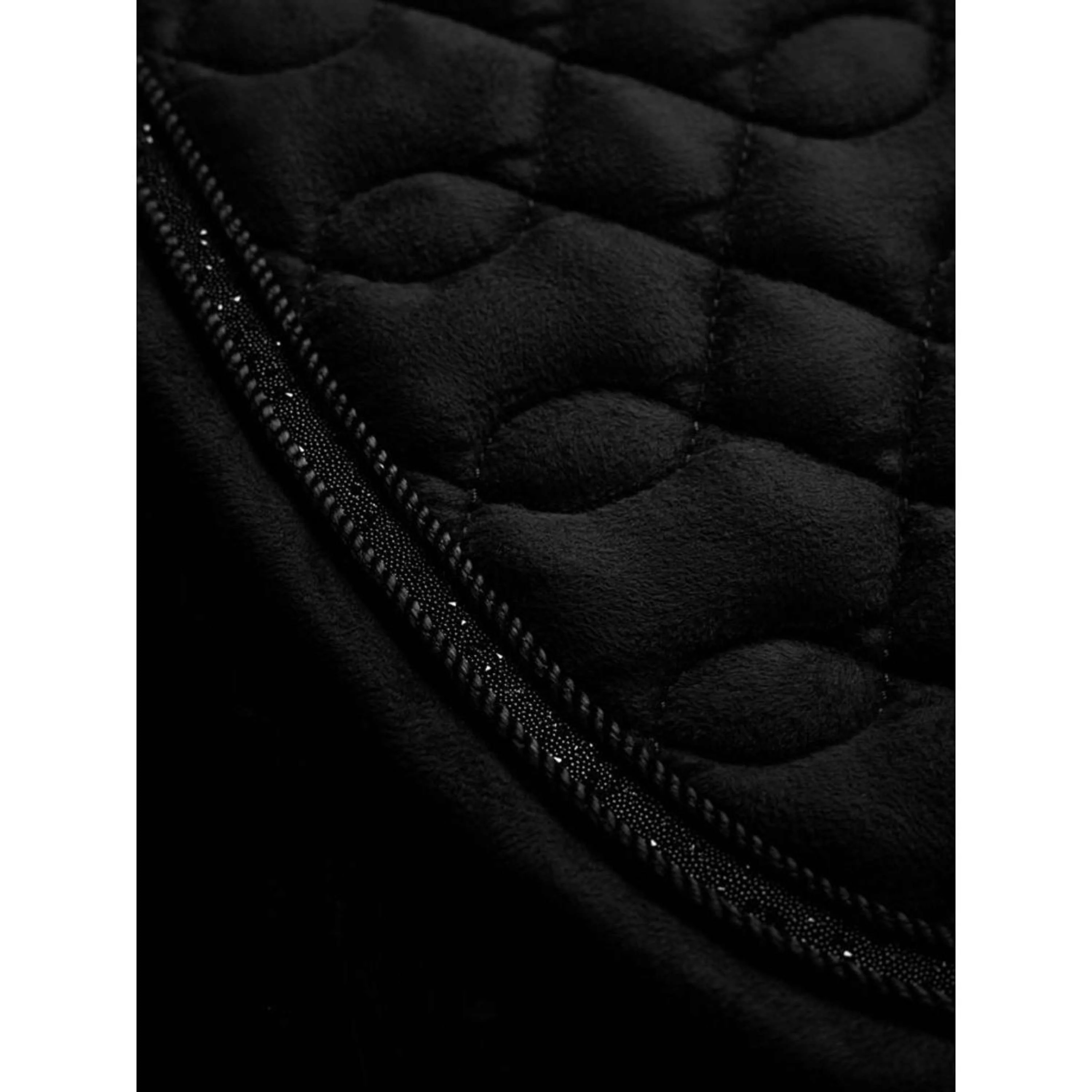 LeMieux Schabracke Crystal Suede Close Contact Schwarz - Image 3