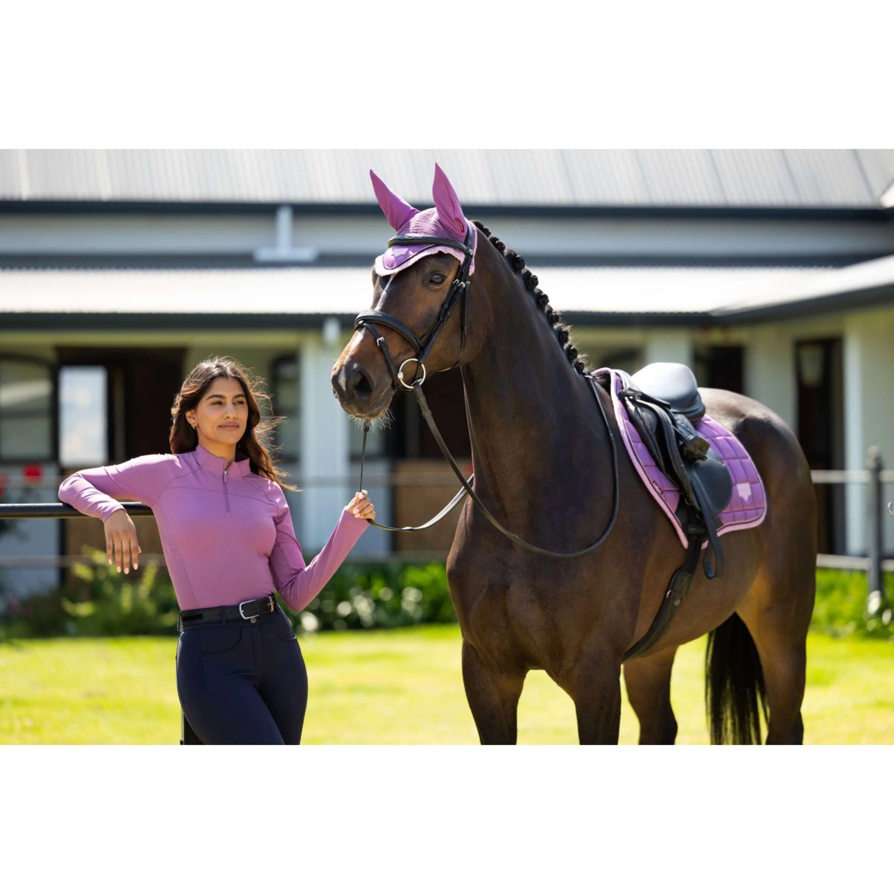 LeMieux Schabracke Loire Classic Close Contact Square Springen Mallow - Image 10