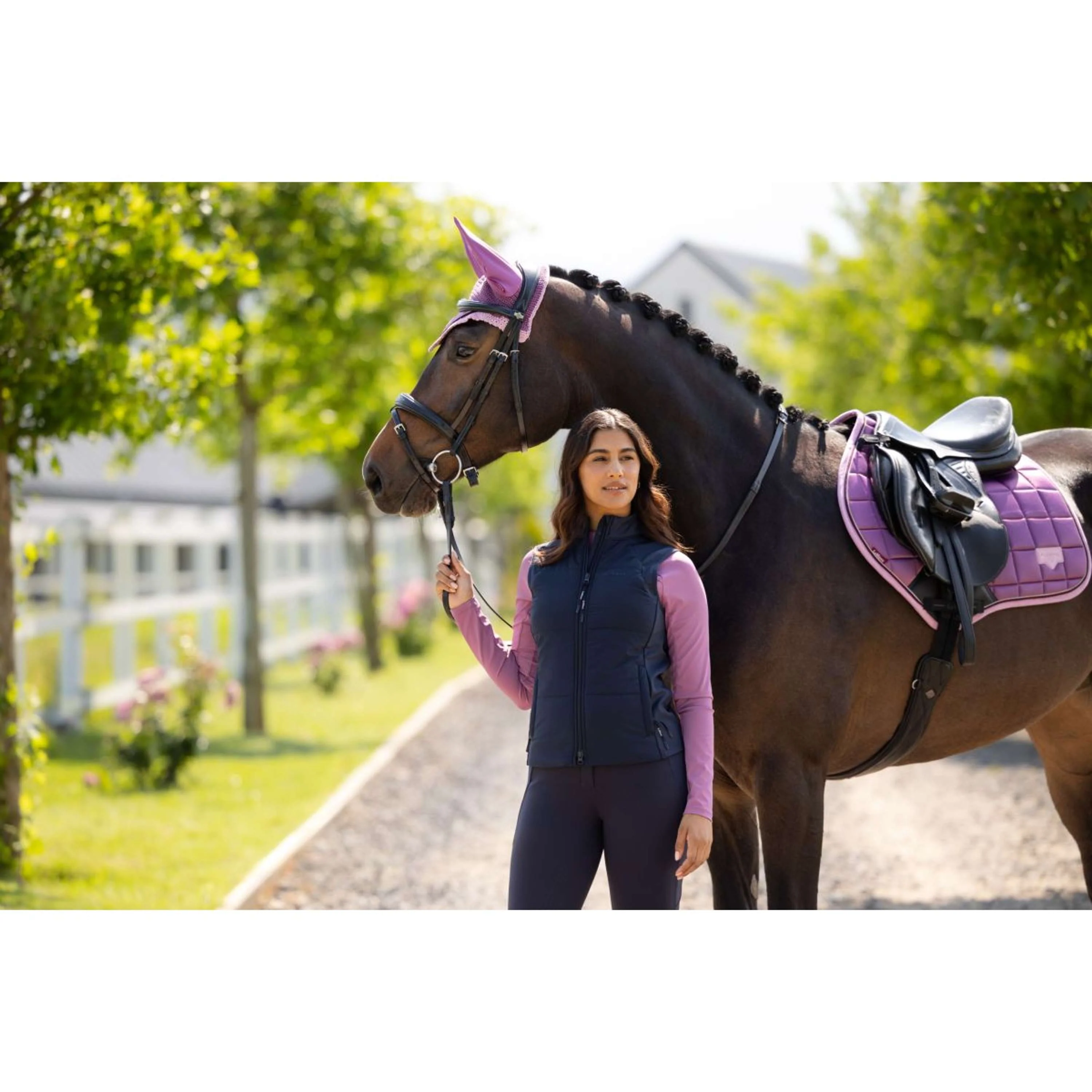 LeMieux Schabracke Loire Classic Close Contact Square Springen Mallow - Image 11
