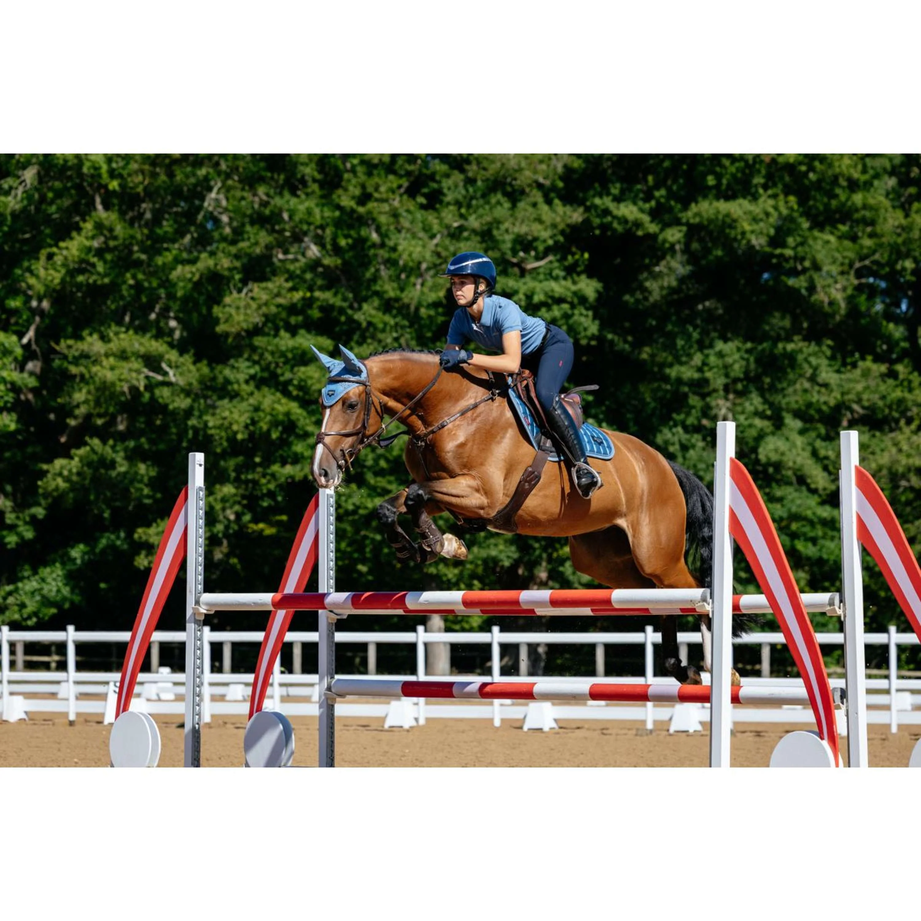 LeMieux Schabracke Loire Classic Square Close Contact Ice Blue - Image 3