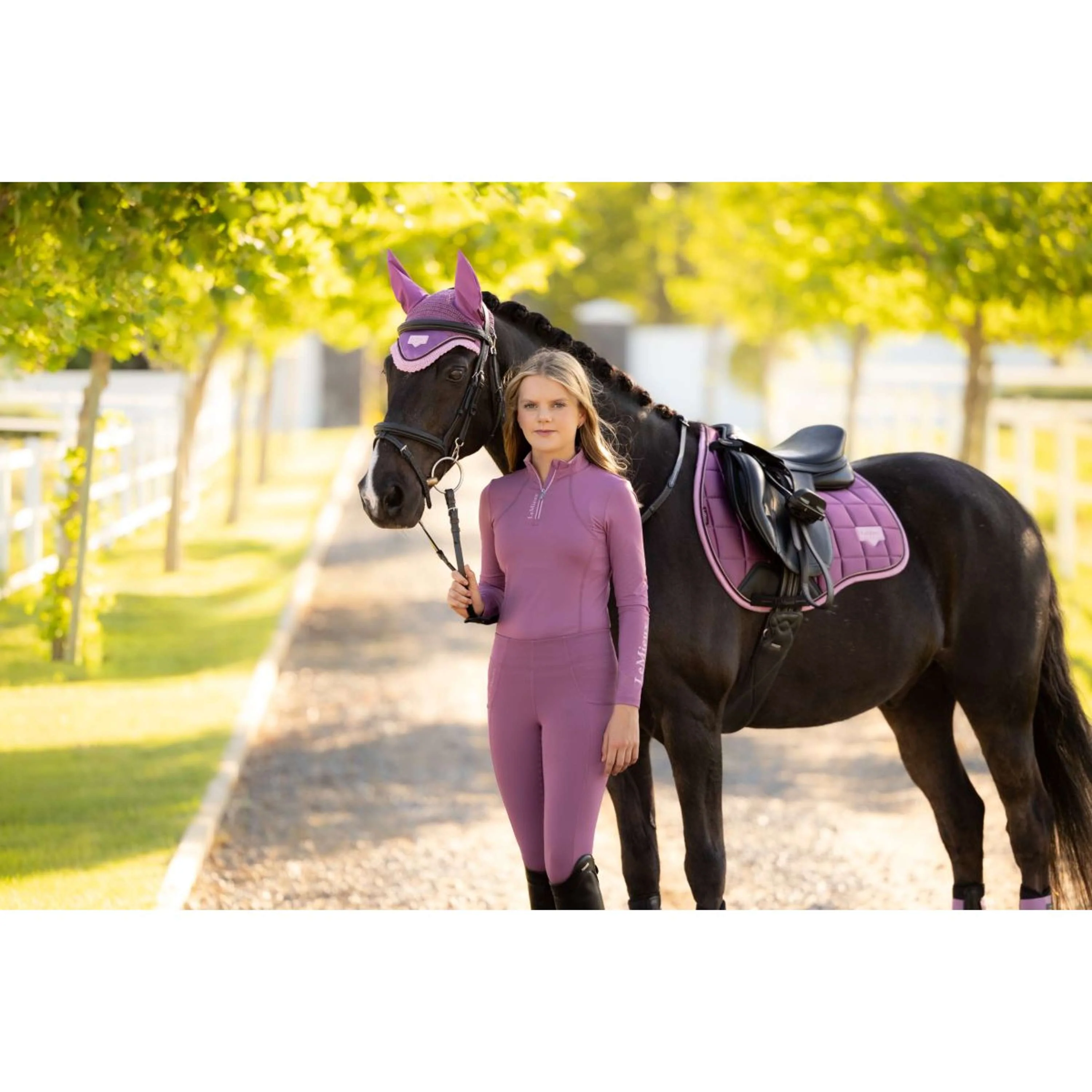 LeMieux Schabracke Loire Classic Square Vielseitigkeit Mallow - Image 9