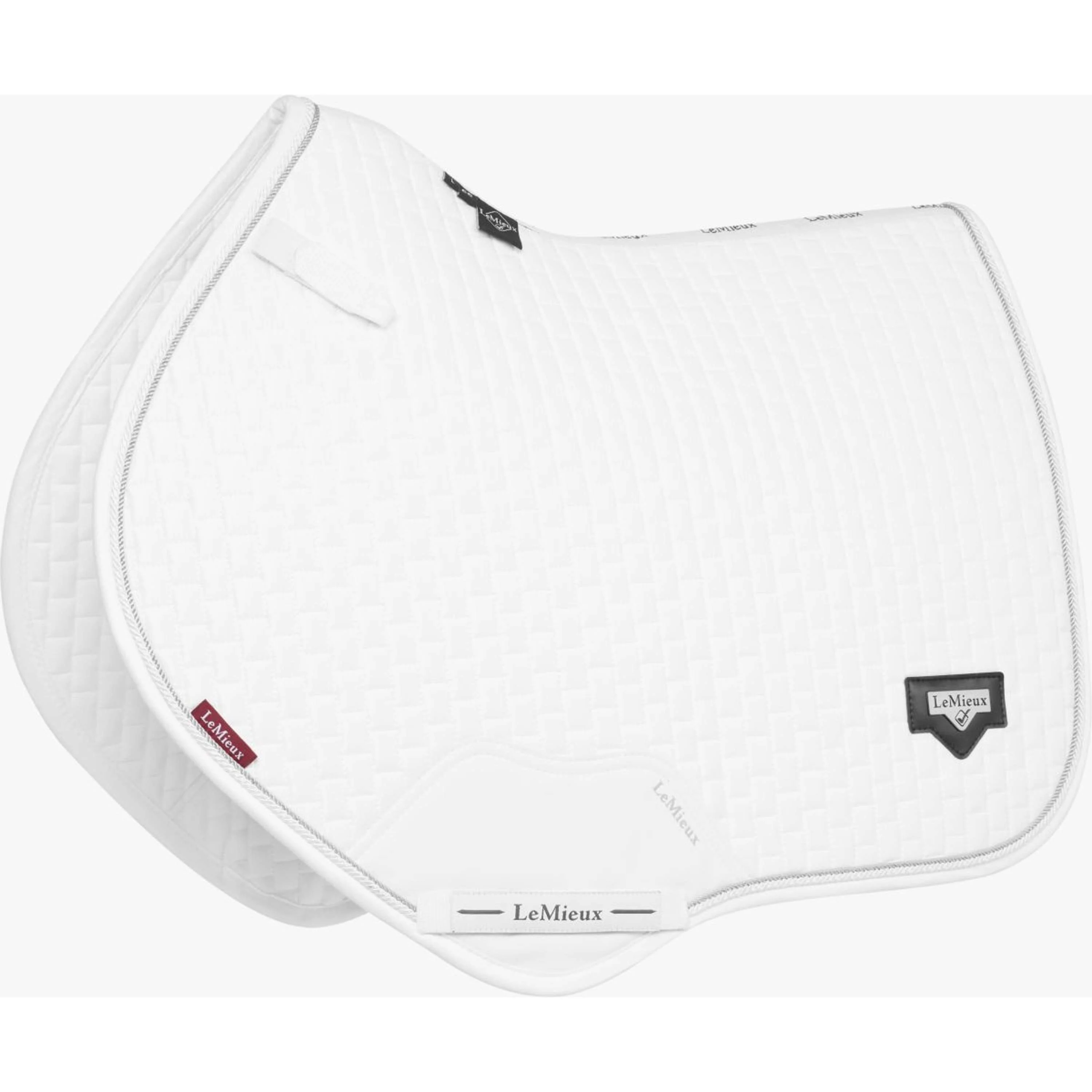LeMieux Schabracke Puissance Suede Close Contact Weiß