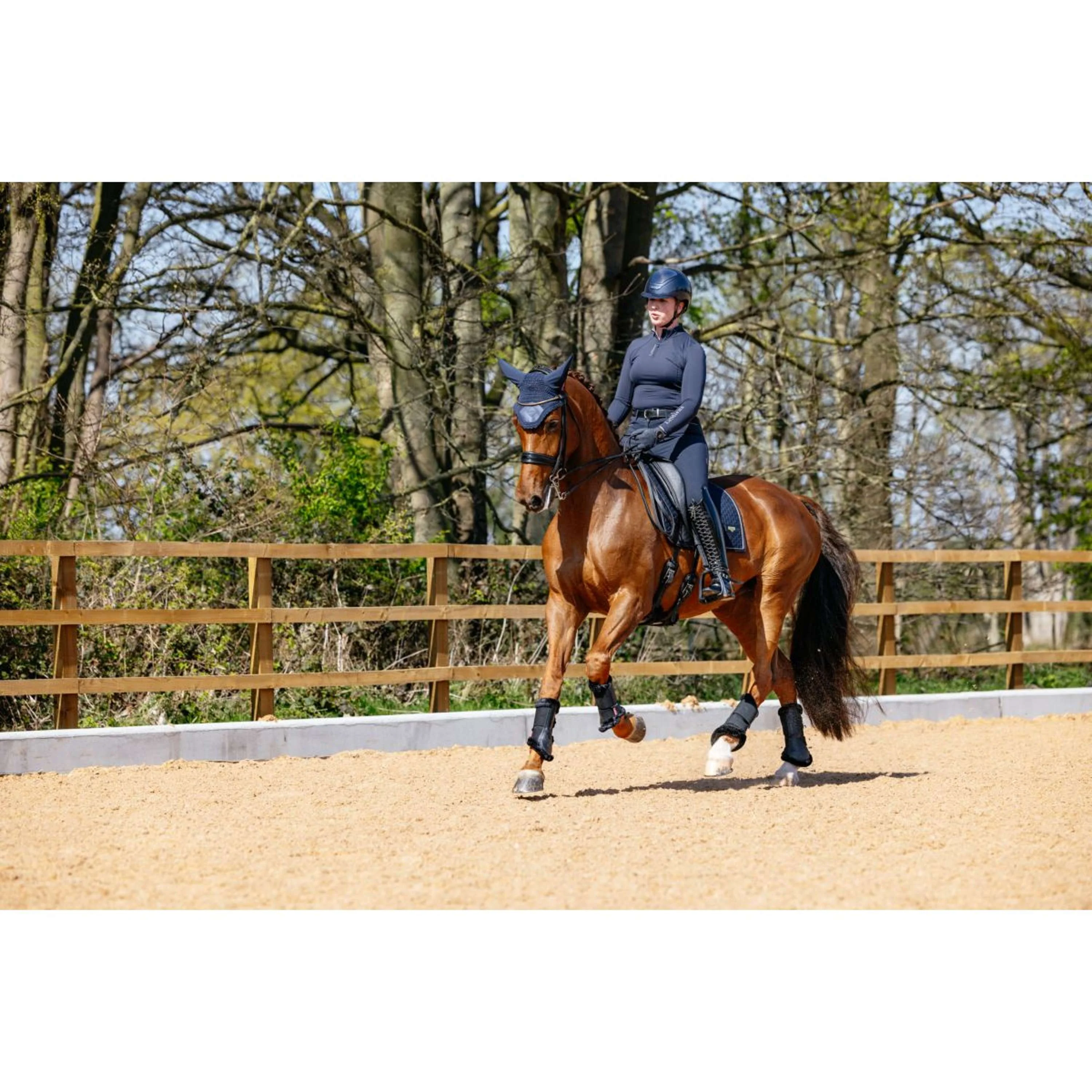 LeMieux Schabracke Puissance Suede Dressur Navy - Image 5