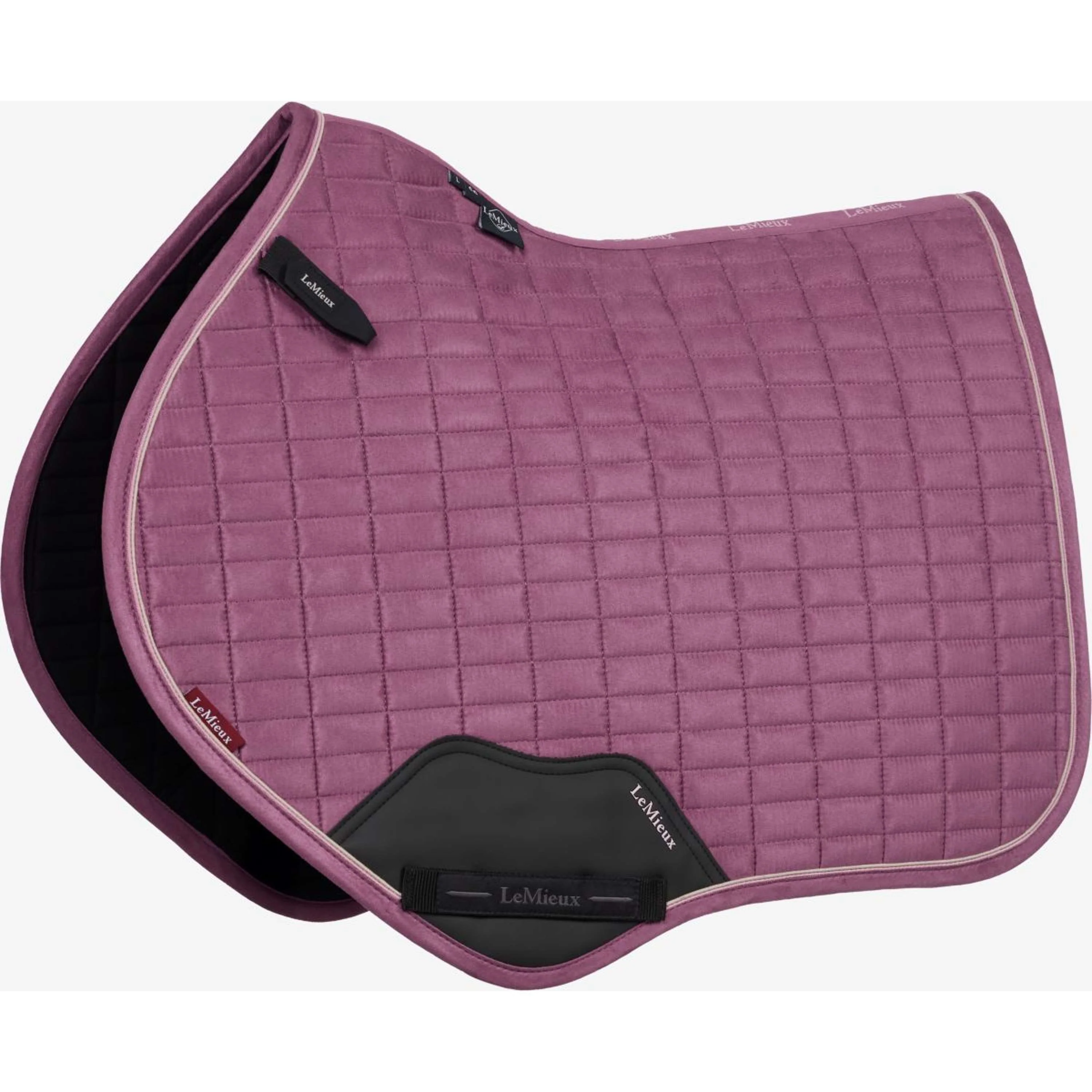 LeMieux Schabracke Suede Close Contact Square Springen Mallow