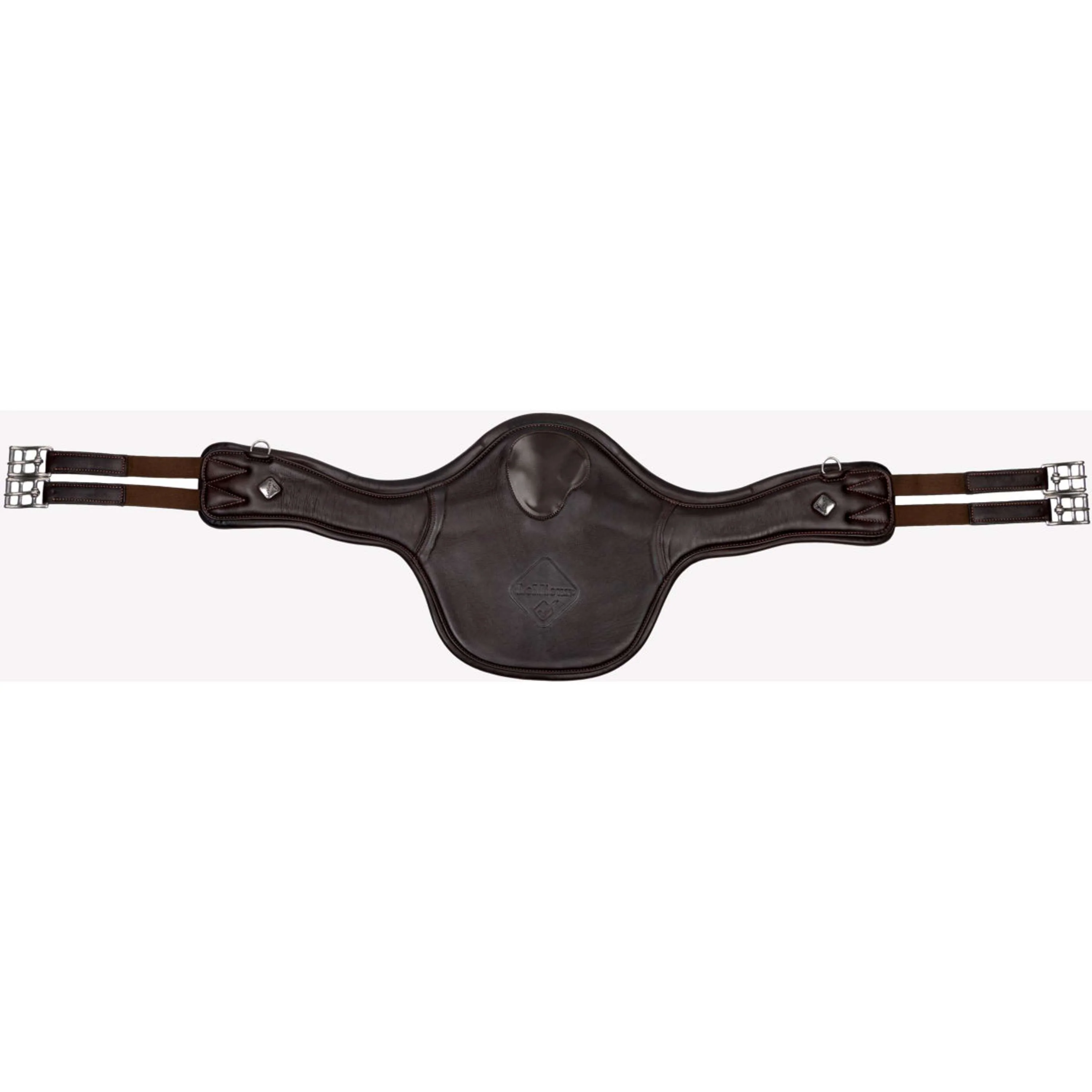 LeMieux Spring Sattelgurt Magnet Anatomisch lang Braun