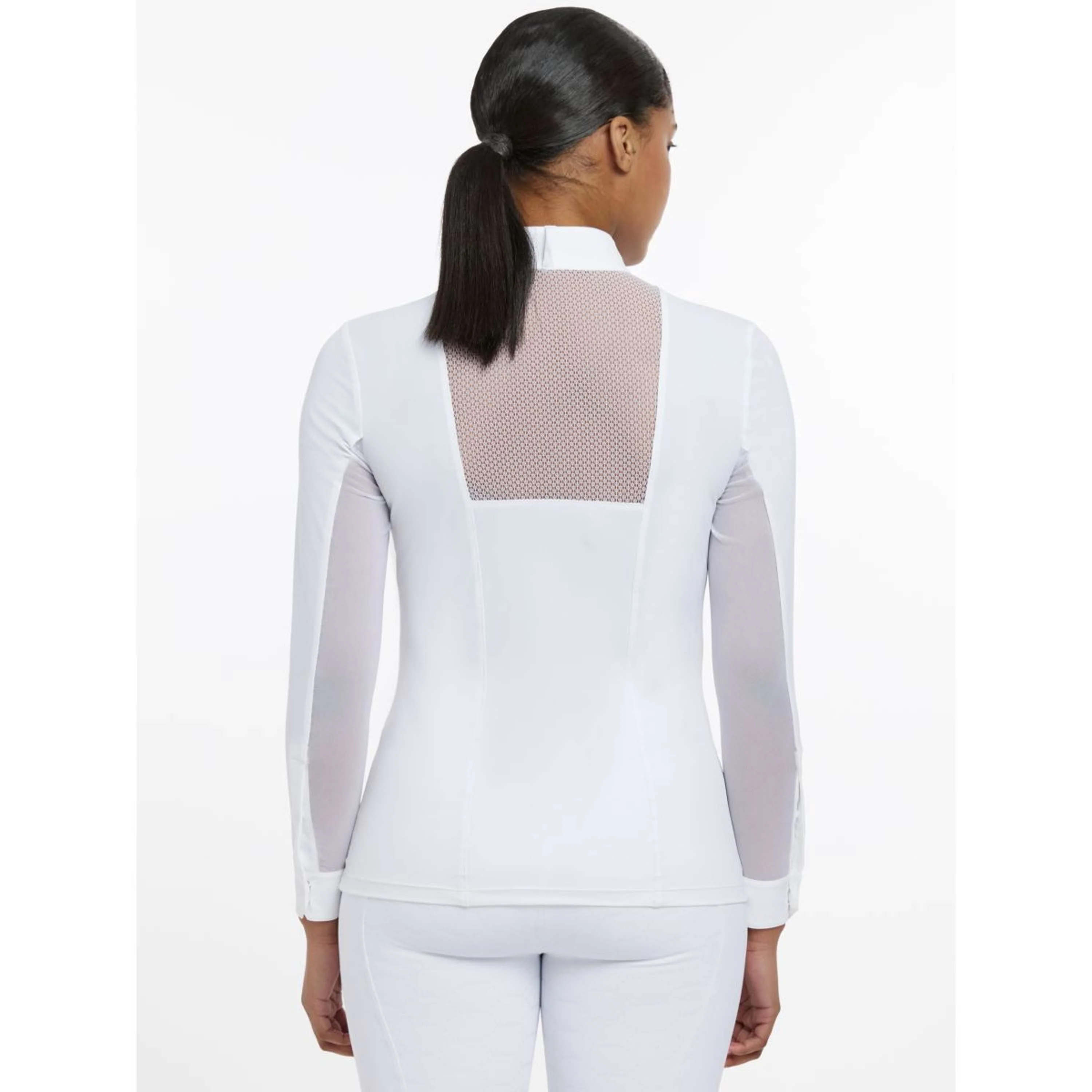 LeMieux Turniershirt Camille Lange Ärmel Weiß - Image 3