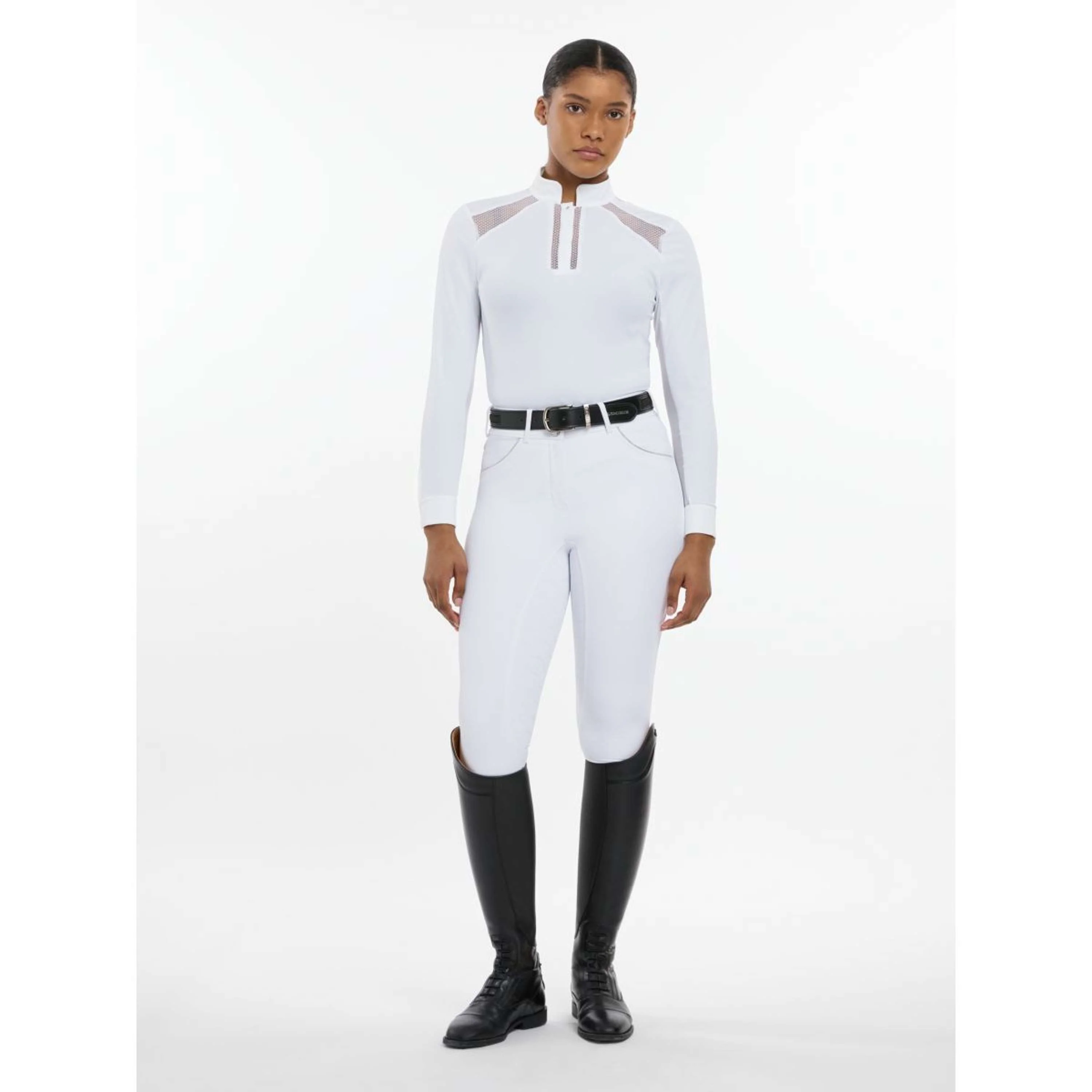 LeMieux Turniershirt Camille Lange Ärmel Weiß - Image 4