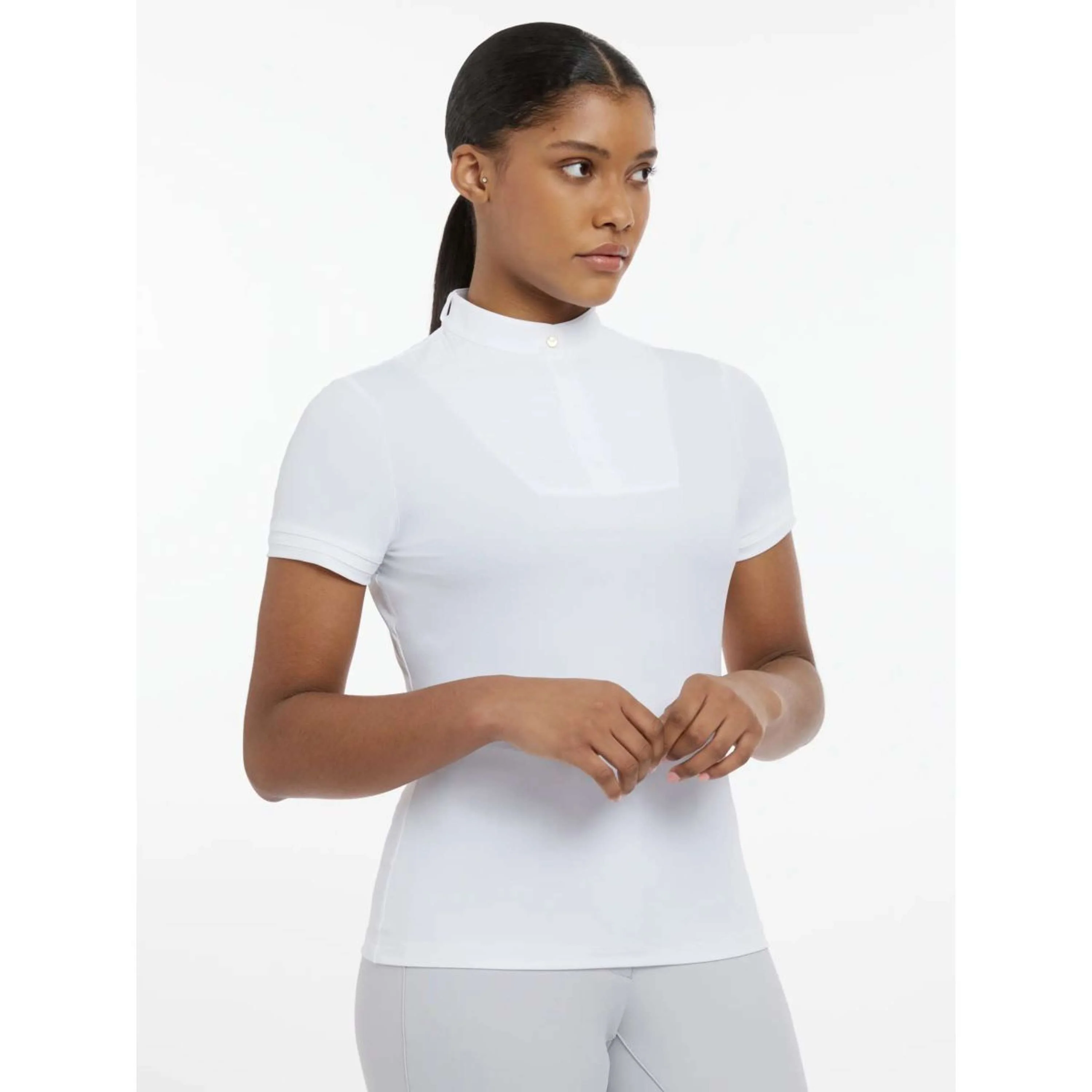 LeMieux Turniershirt Sophia Kurze Ärmel Weiß