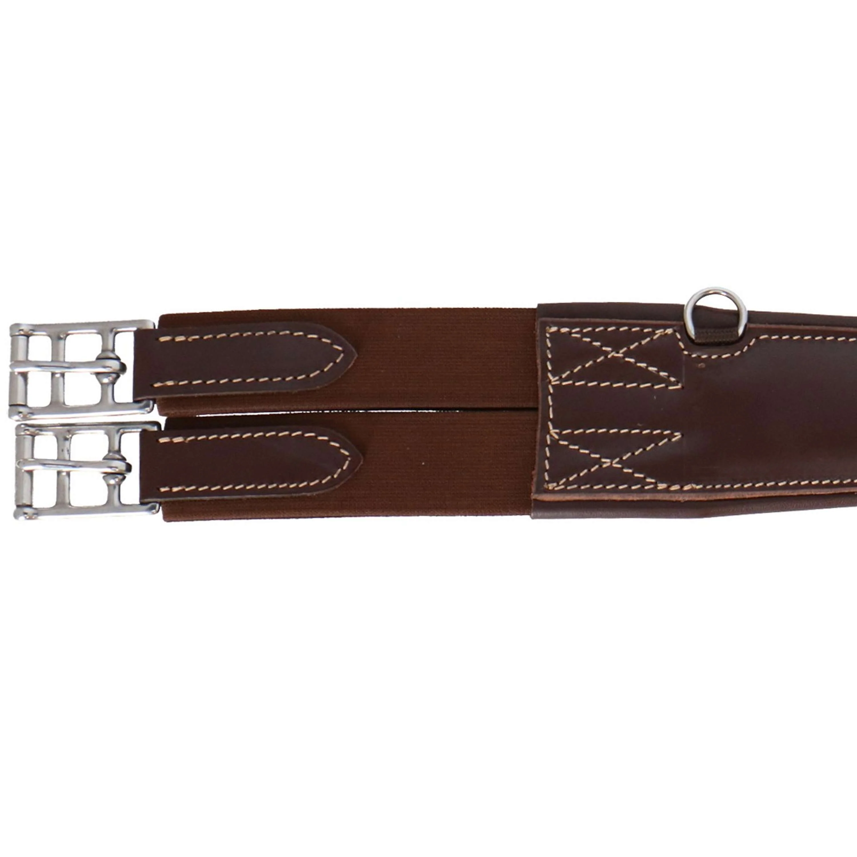LJ-Leathers Sattelgurt Leder Bauchlatz Hellbraun - Image 3