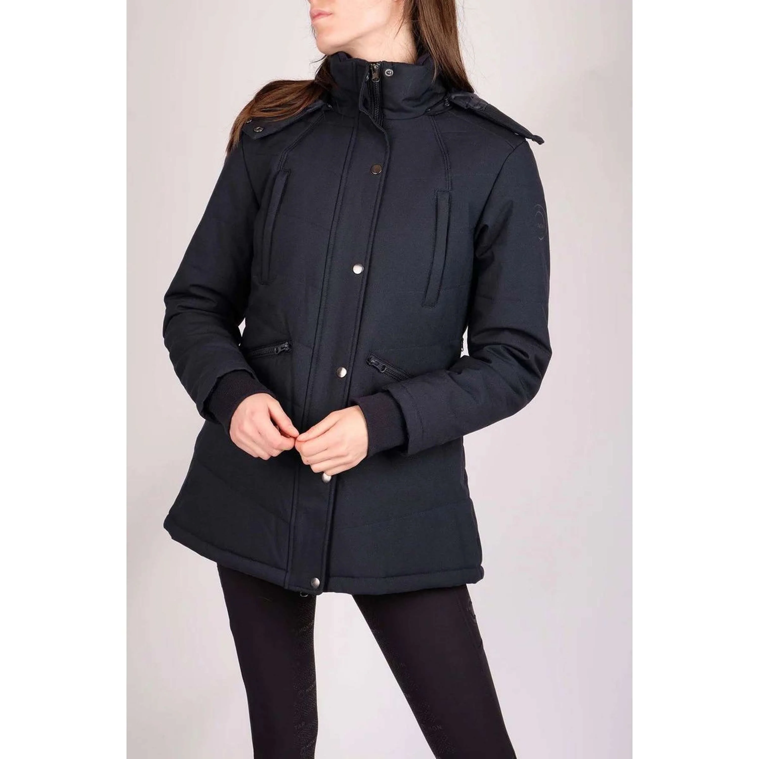 Montar Jacke Dicte Kurz Wasserabweisend Navy - Image 4