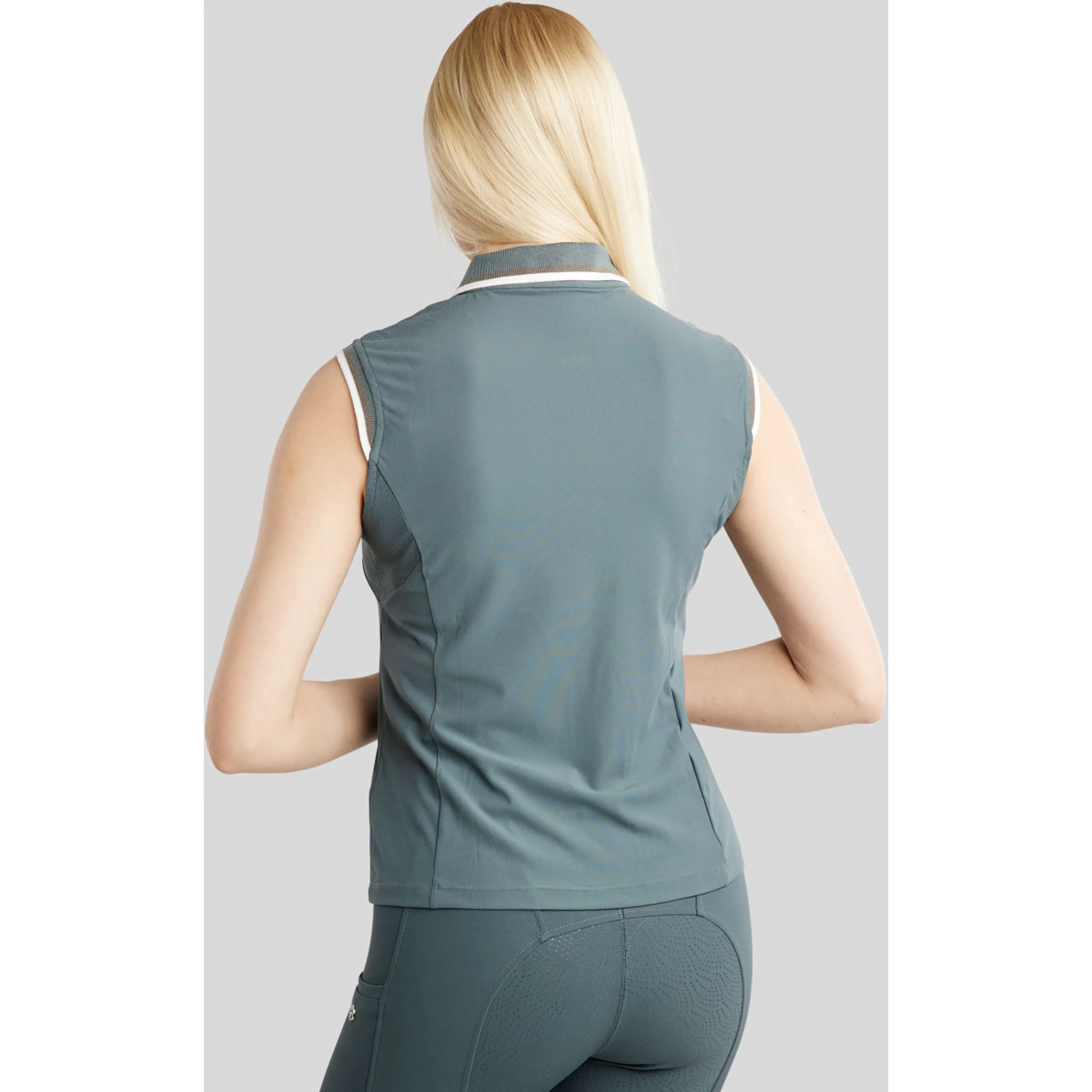 Montar Poloshirt MoOttilia Ärmellos Dark Slate - Image 2