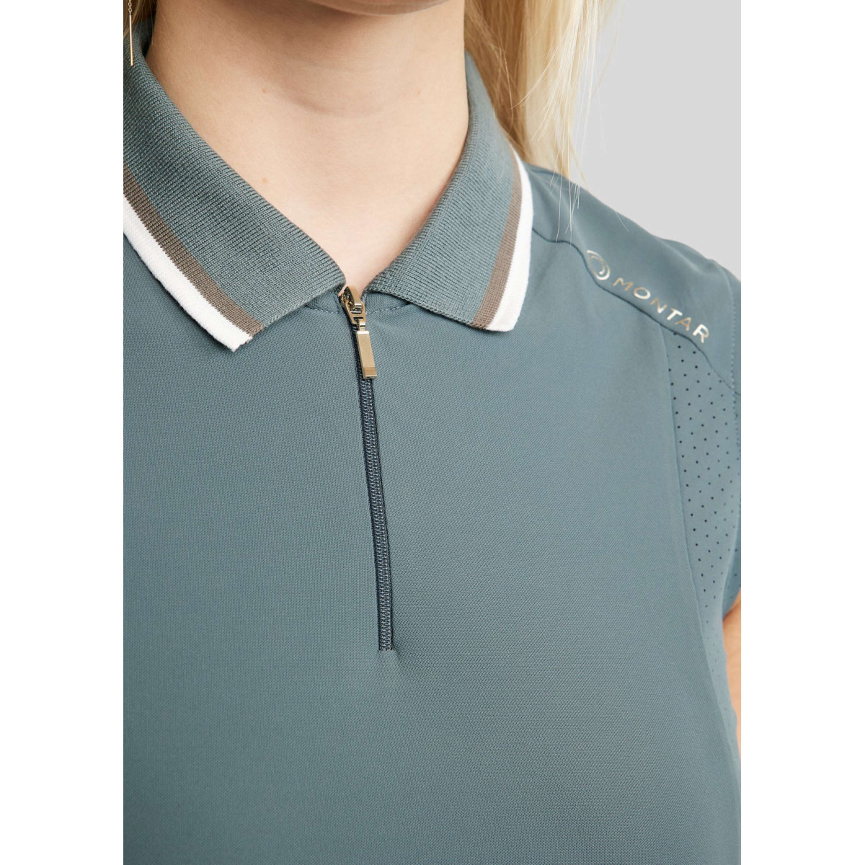 Montar Poloshirt MoOttilia Ärmellos Dark Slate - Image 3