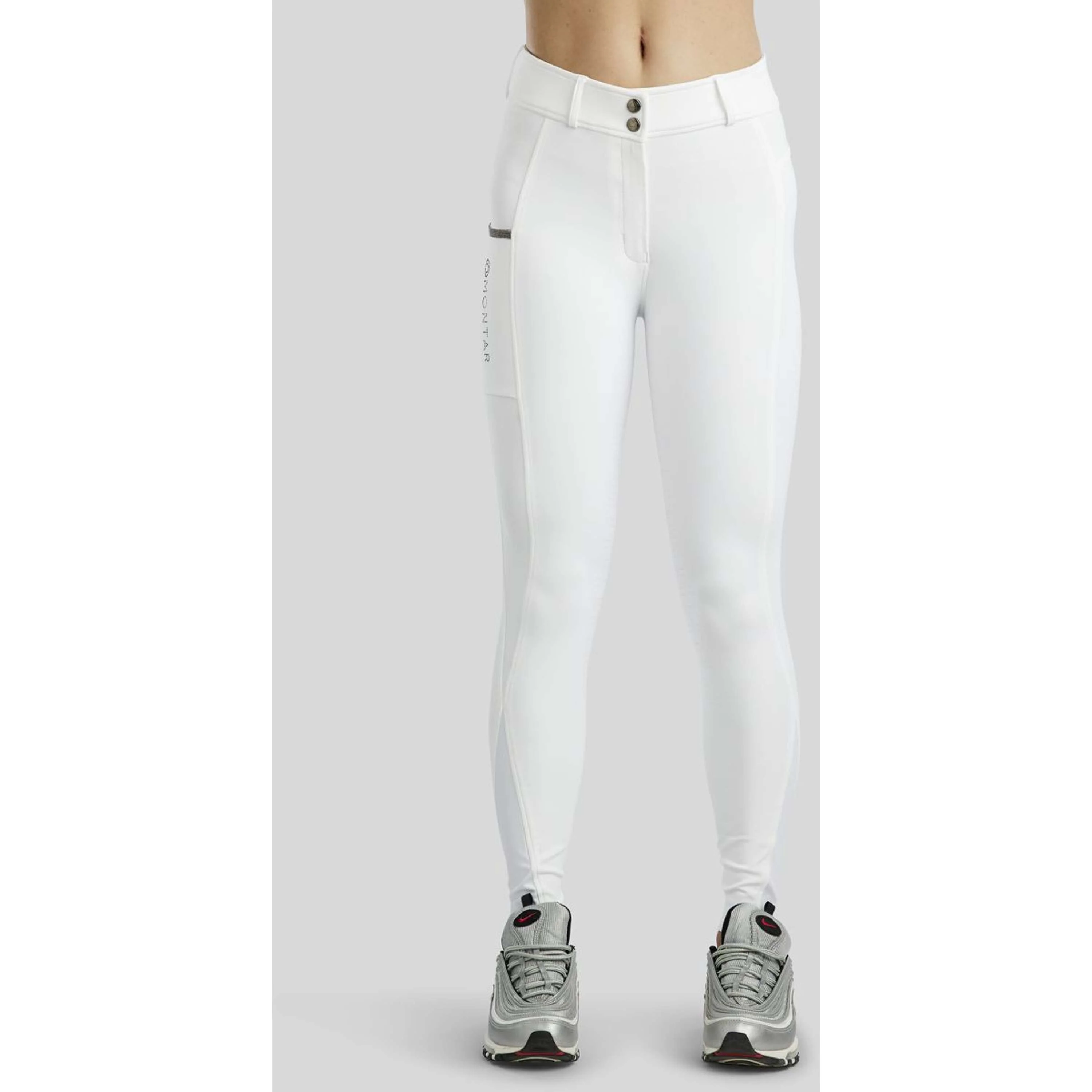 Montar Reithose MoGloria Full Grip Weiß