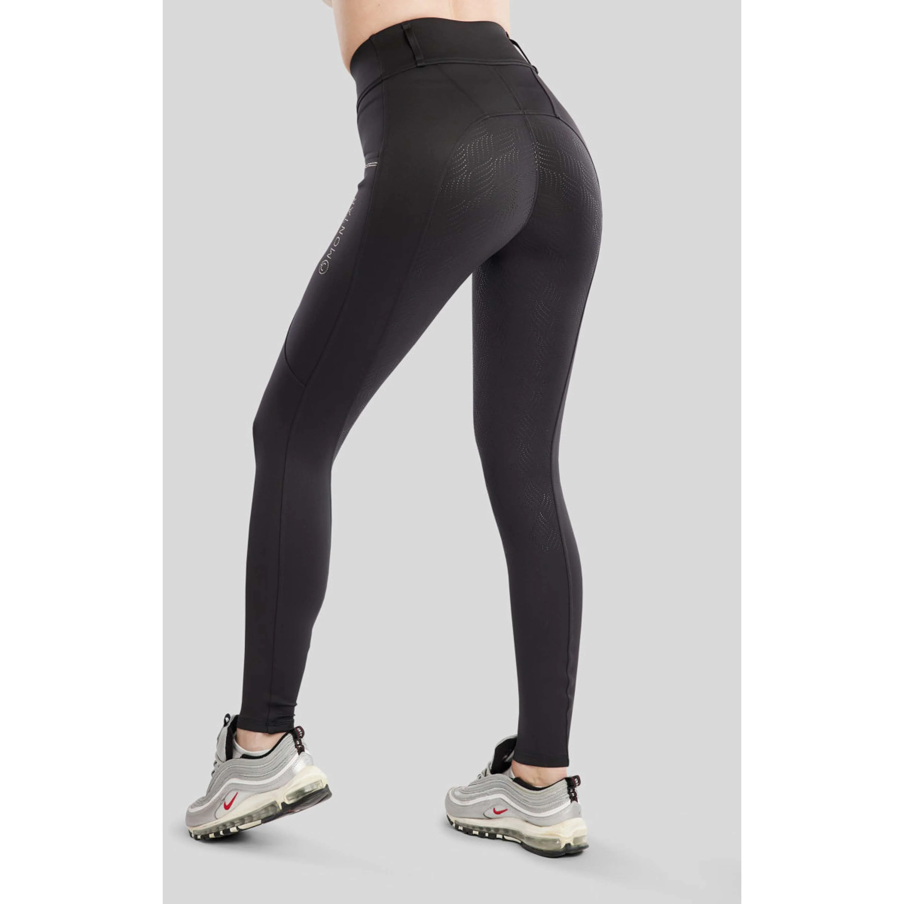 Montar Reitleggings MOEverlisa Full Grip Schwarz - Image 2