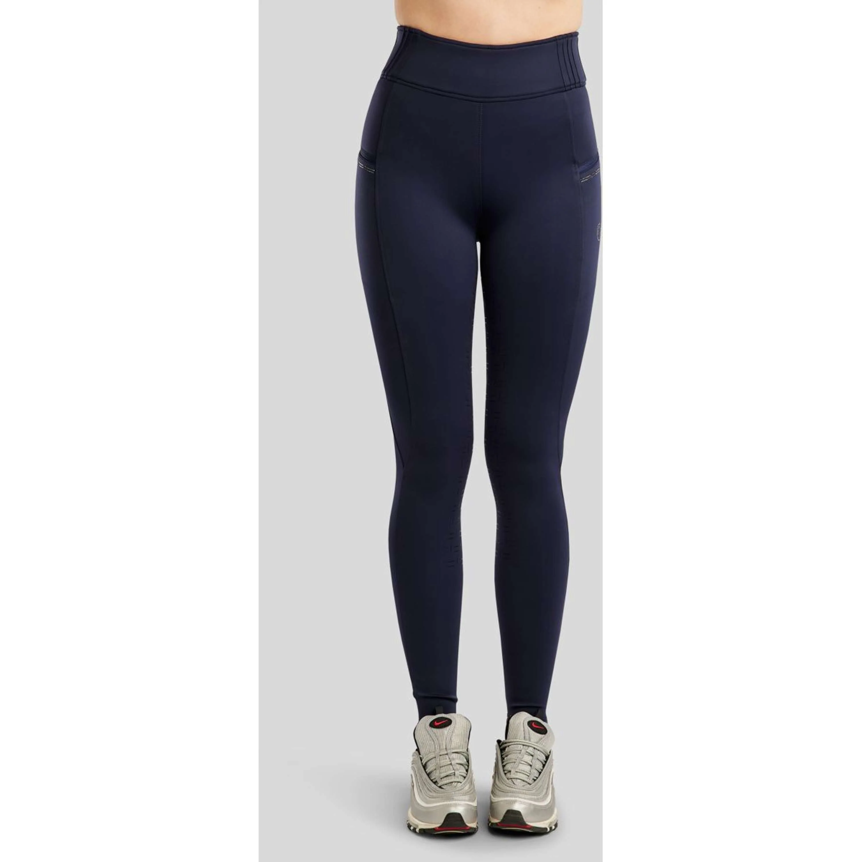 Montar Reitleggings MoPearl Pintuck Full Grip Navy - Image 2