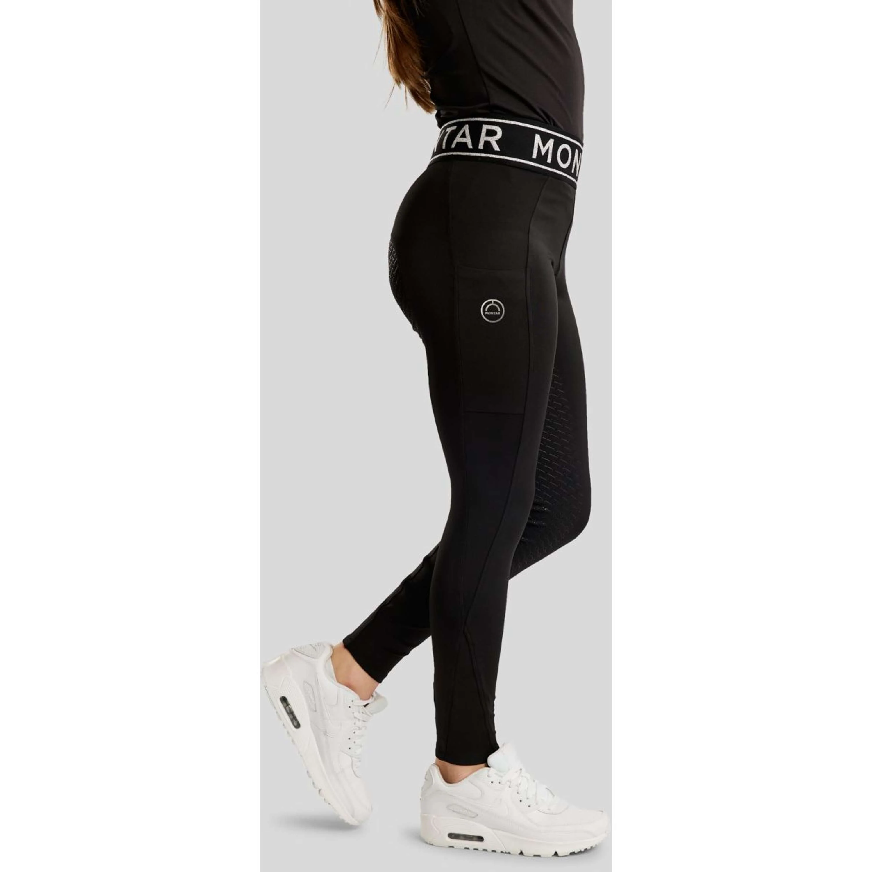 Montar Reitleggings MoSille Full Grip Schwarz - Image 6