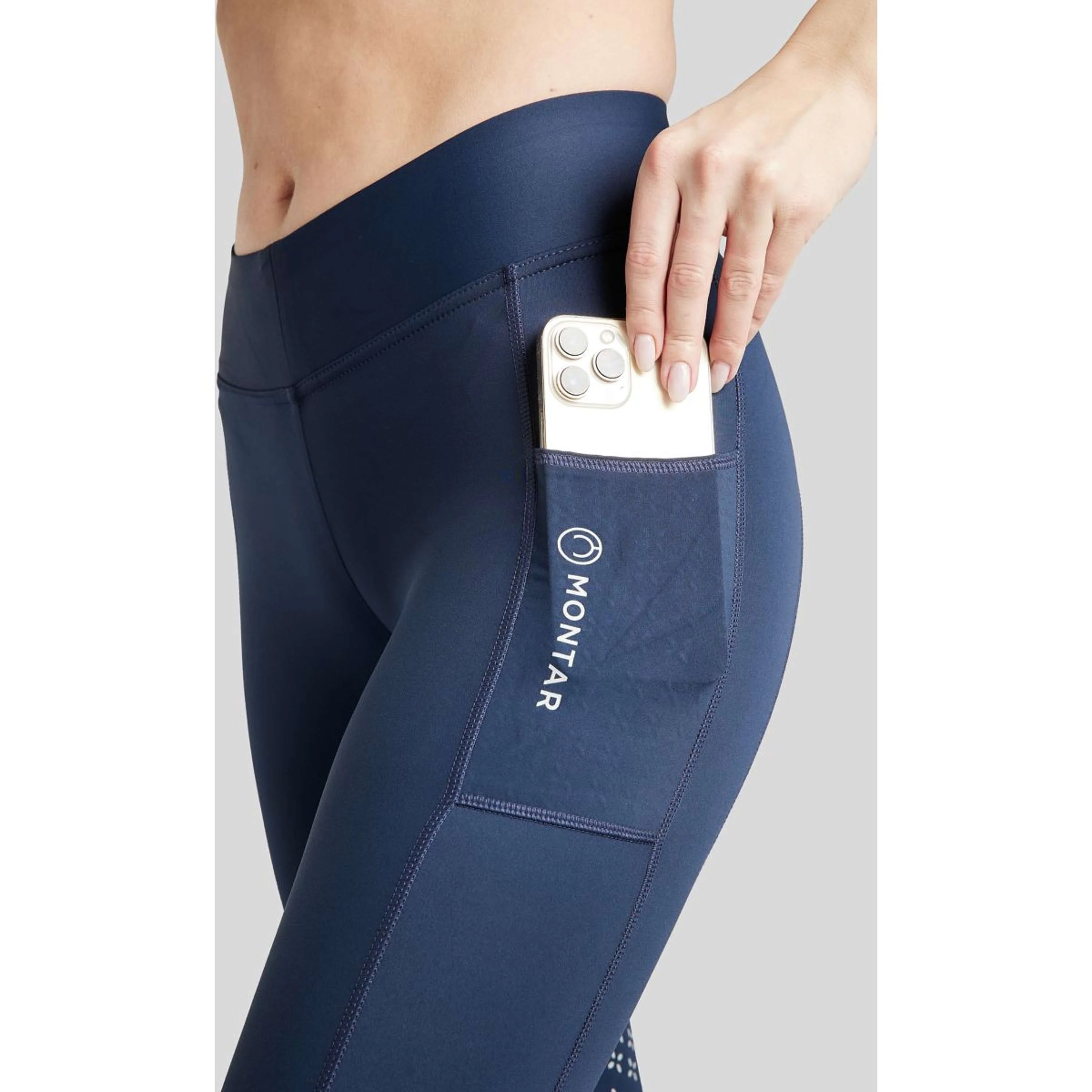 Montar Reitleggings Selena Pull On FullGrip Navy - Image 2