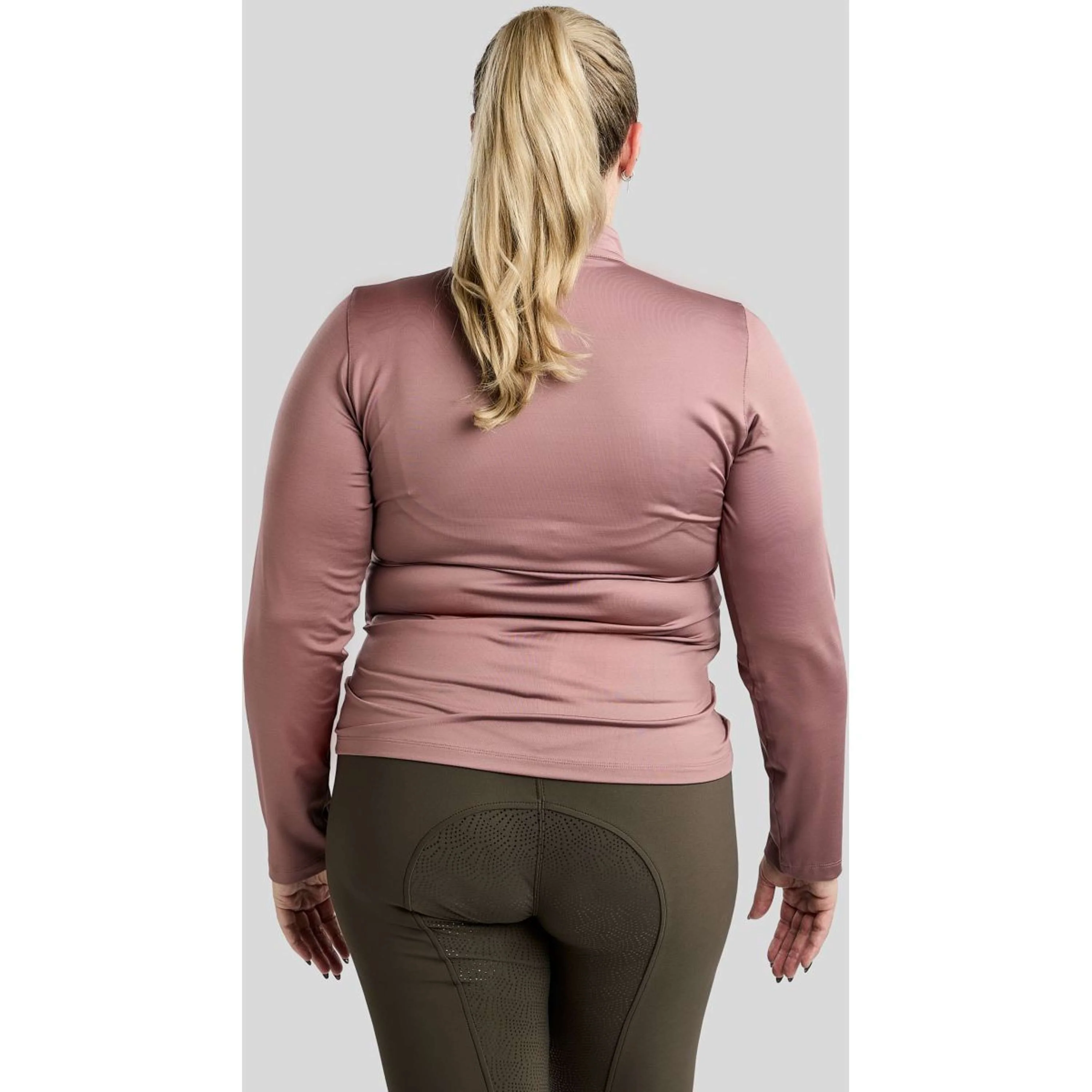 Montar Shirt Briella Rosegold Crystals Curve Lange Ärmel Dusty Rose - Image 2