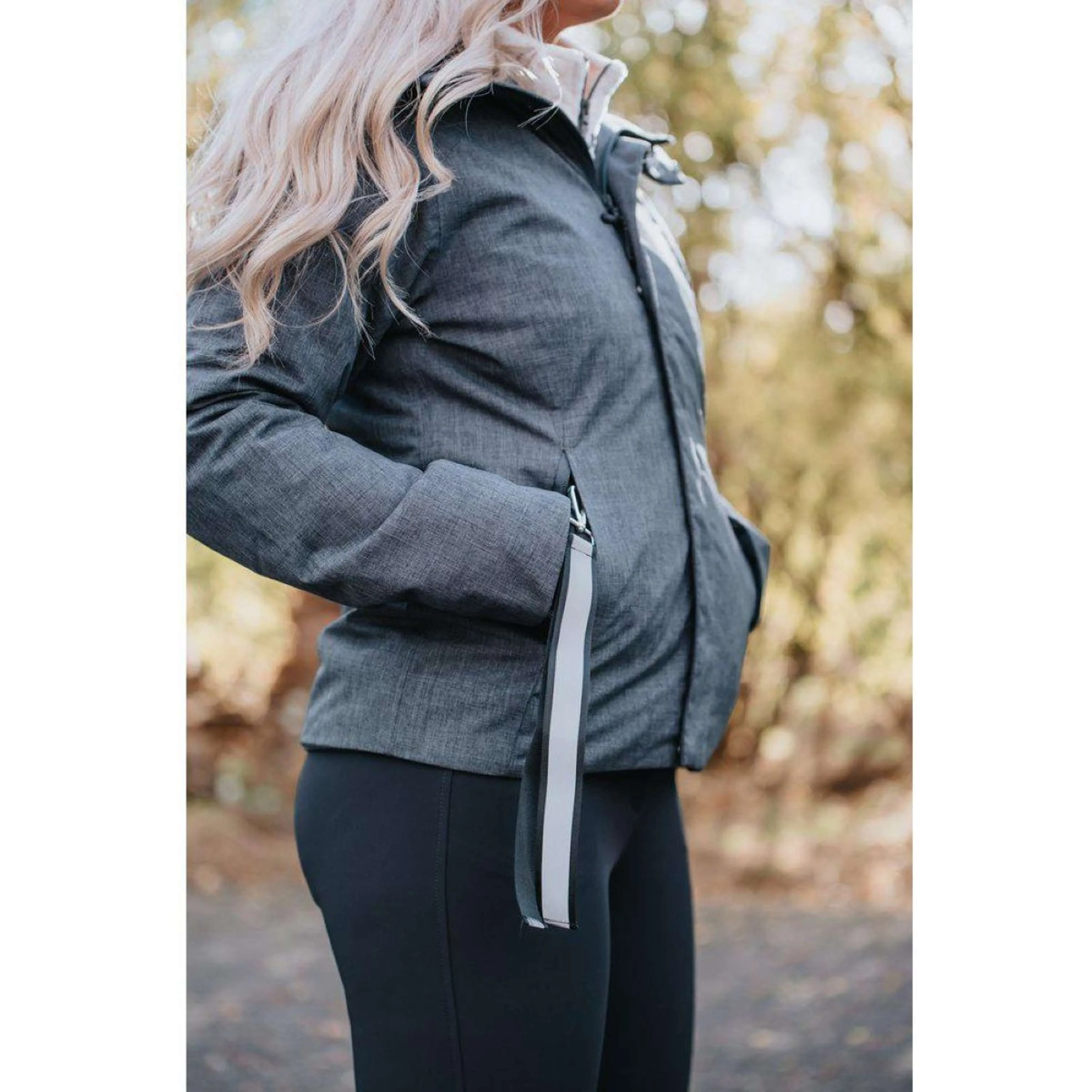 Mountain Horse Jacke Alicia Damen Grau Meliert - Image 2