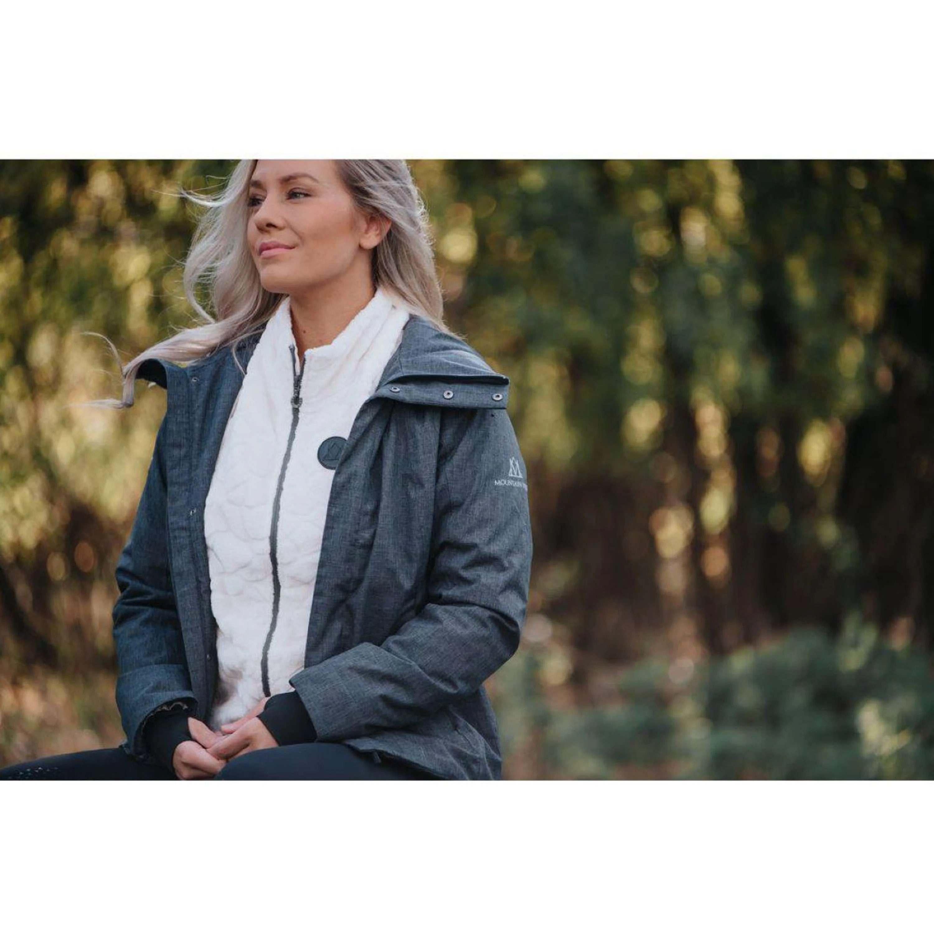 Mountain Horse Jacke Alicia Damen Grau Meliert - Image 3