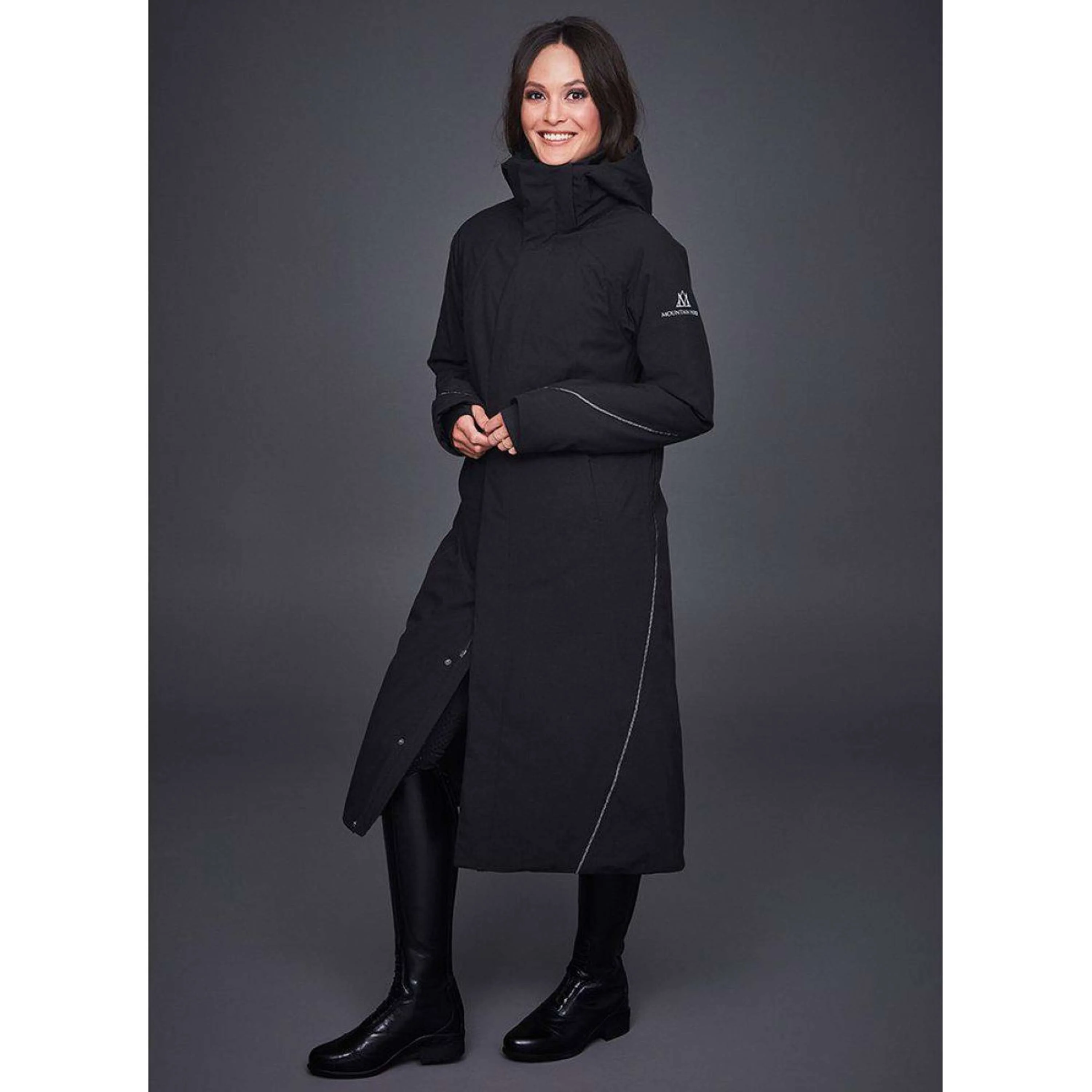 Mountain Horse Lange Jacke Alicia Damen Schwarz - Image 4