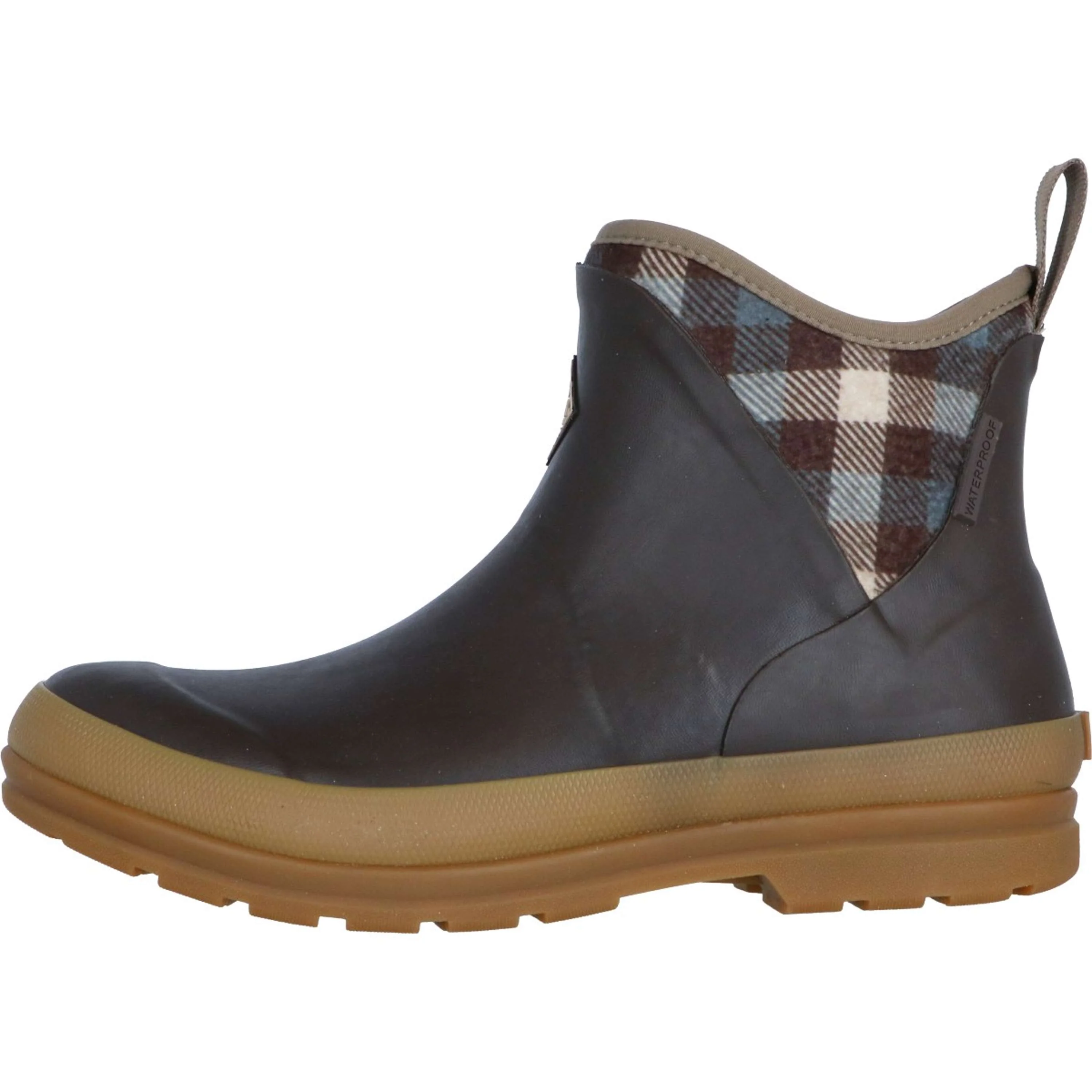 Muck Boot Originals Pull On Ankle Braun/Plaid - Image 2