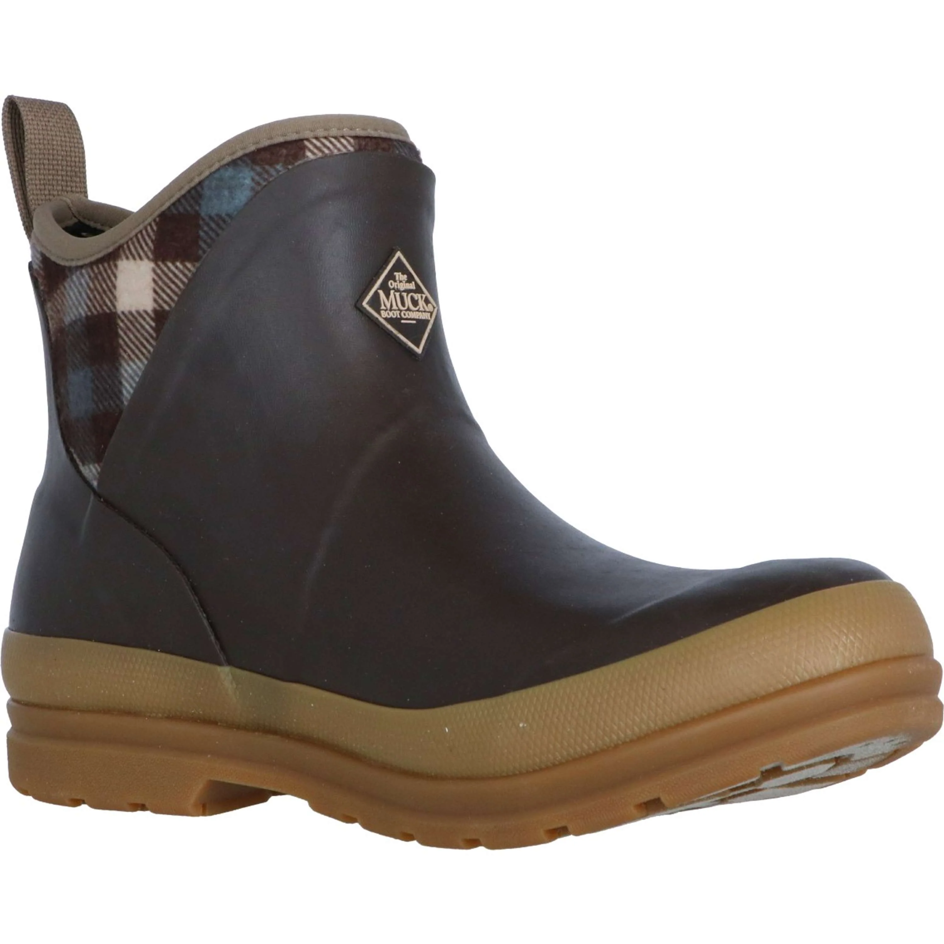 Muck Boot Originals Pull On Ankle Braun/Plaid - Image 7