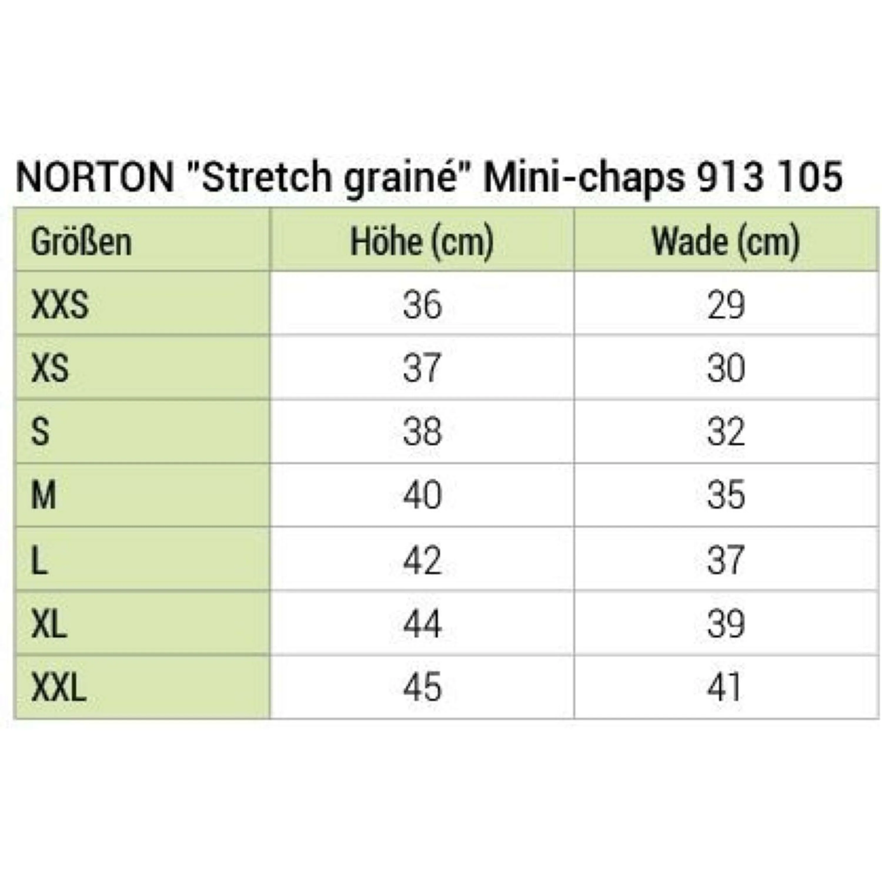 Norton Minichaps Stretch Grain Schwarz - Image 5